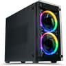 Stratos Mini ITX - Premium Gaming Case - 4x Halo RGB Fans - Fits full size GPUs (Gamemax/OEM)