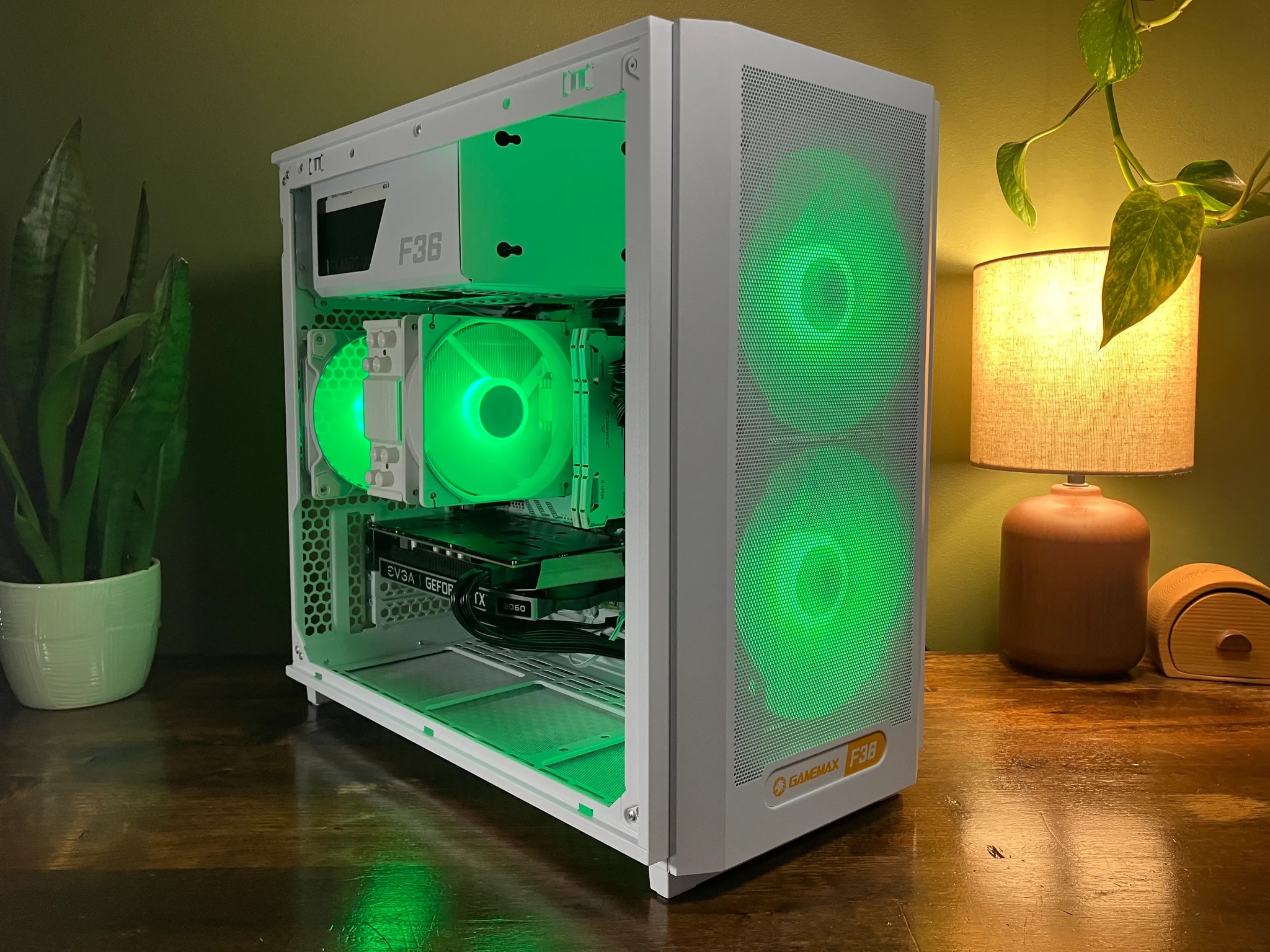 Copy of White RGB Gaming PC Ryzen 5 5500 RTX 2060 16GB RAM 1tb SSD Micro-Atx