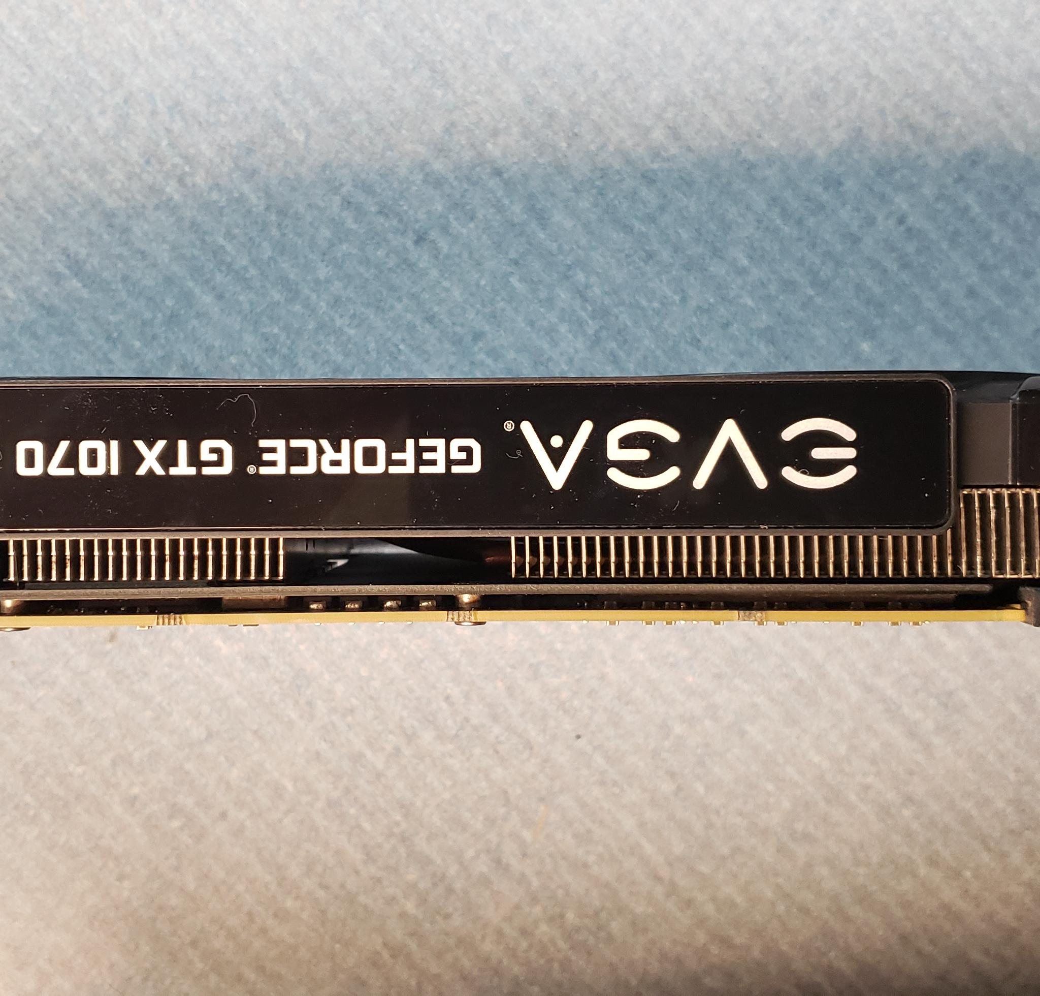 EVGA GTX 1070 SC graphics card.