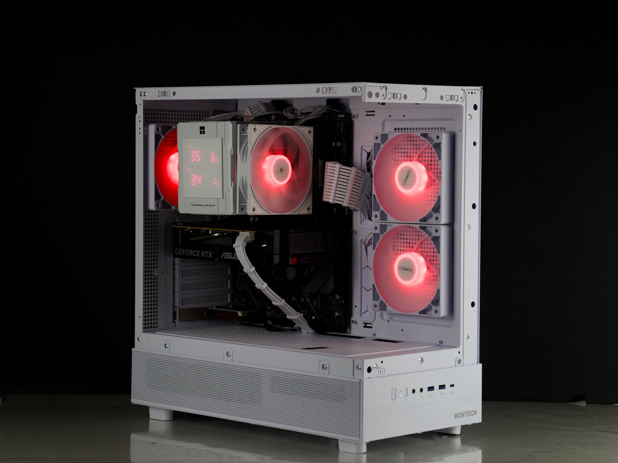 🤍💎White Gaming PC – RTX 5060, Ryzen 5 5600X, 32GB RAM, 1TB SSD - RGB, WiFi, LED Screen🤍💎