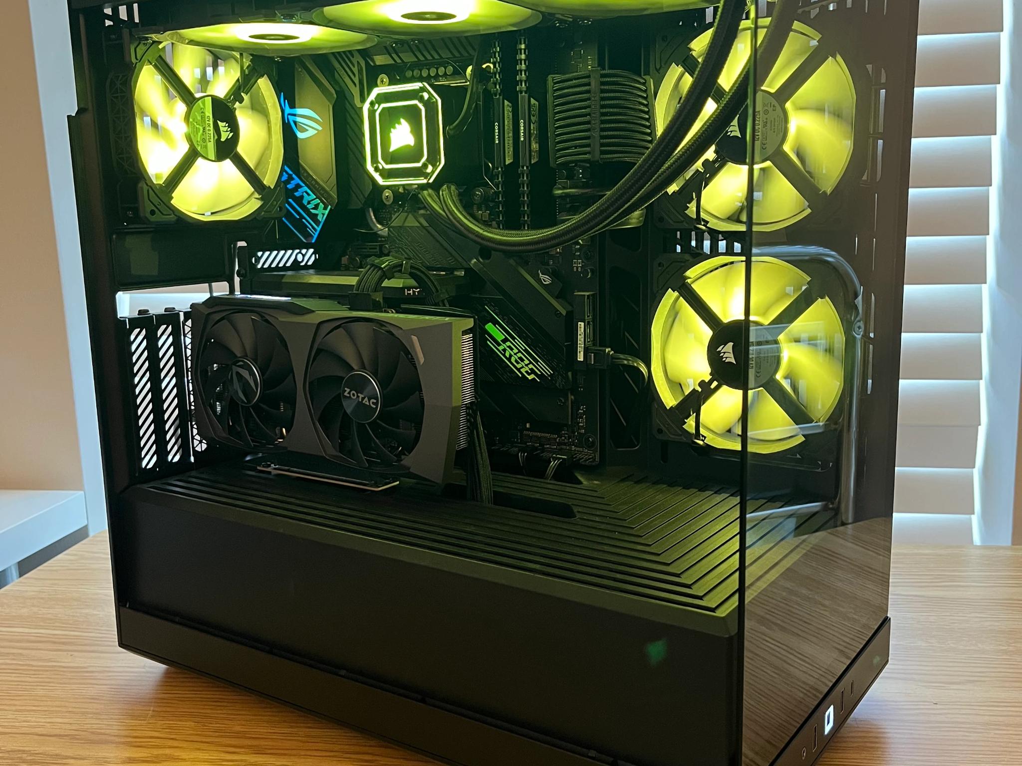 🔥⚫Black RGB Gaming PC | i7-10700K | RTX 3060TI | 32GB DDR4 | Wifi & BT⚫🔥