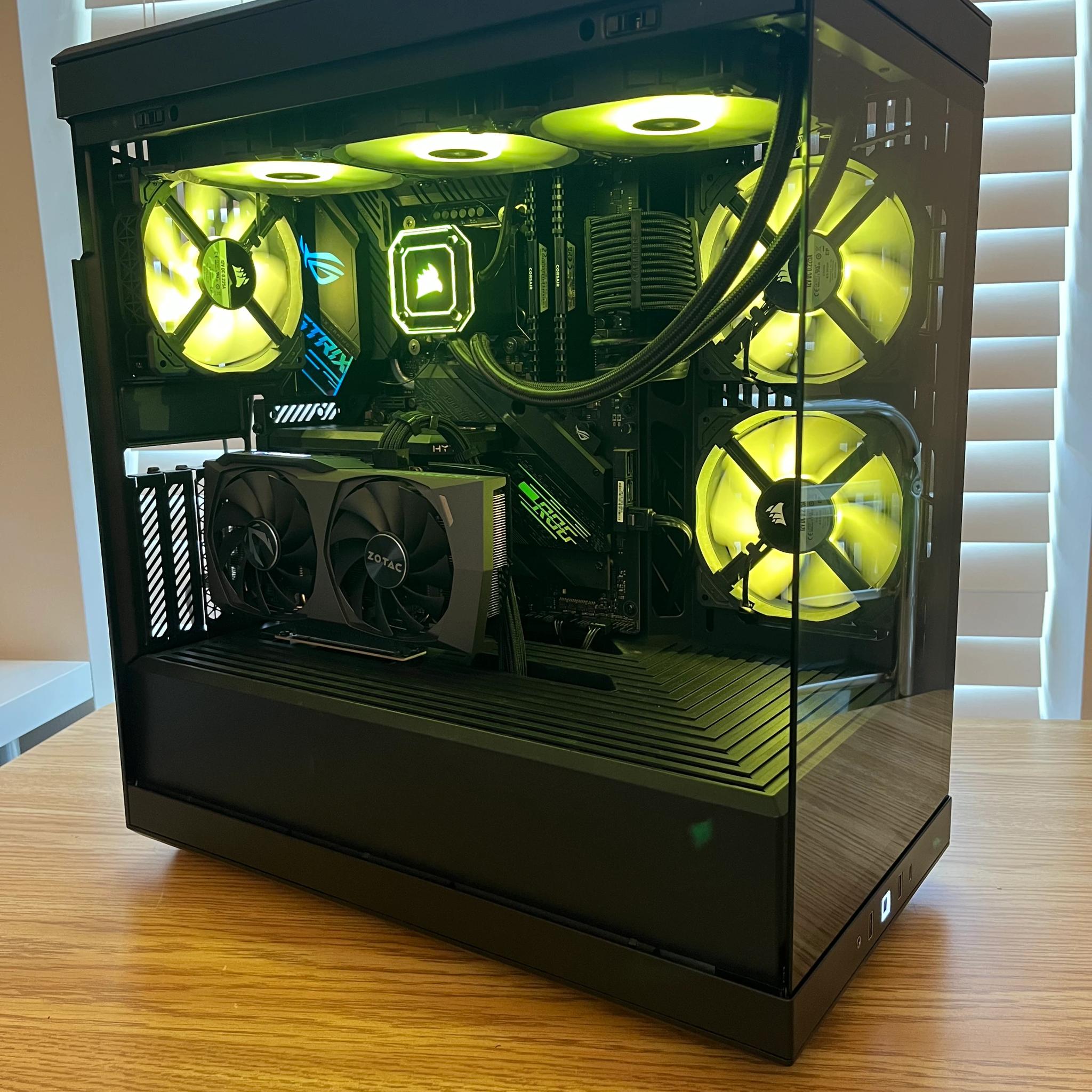 🔥⚫Black RGB Gaming PC | i7-10700K | RTX 3060TI | 32GB DDR4 | Wifi & BT⚫🔥