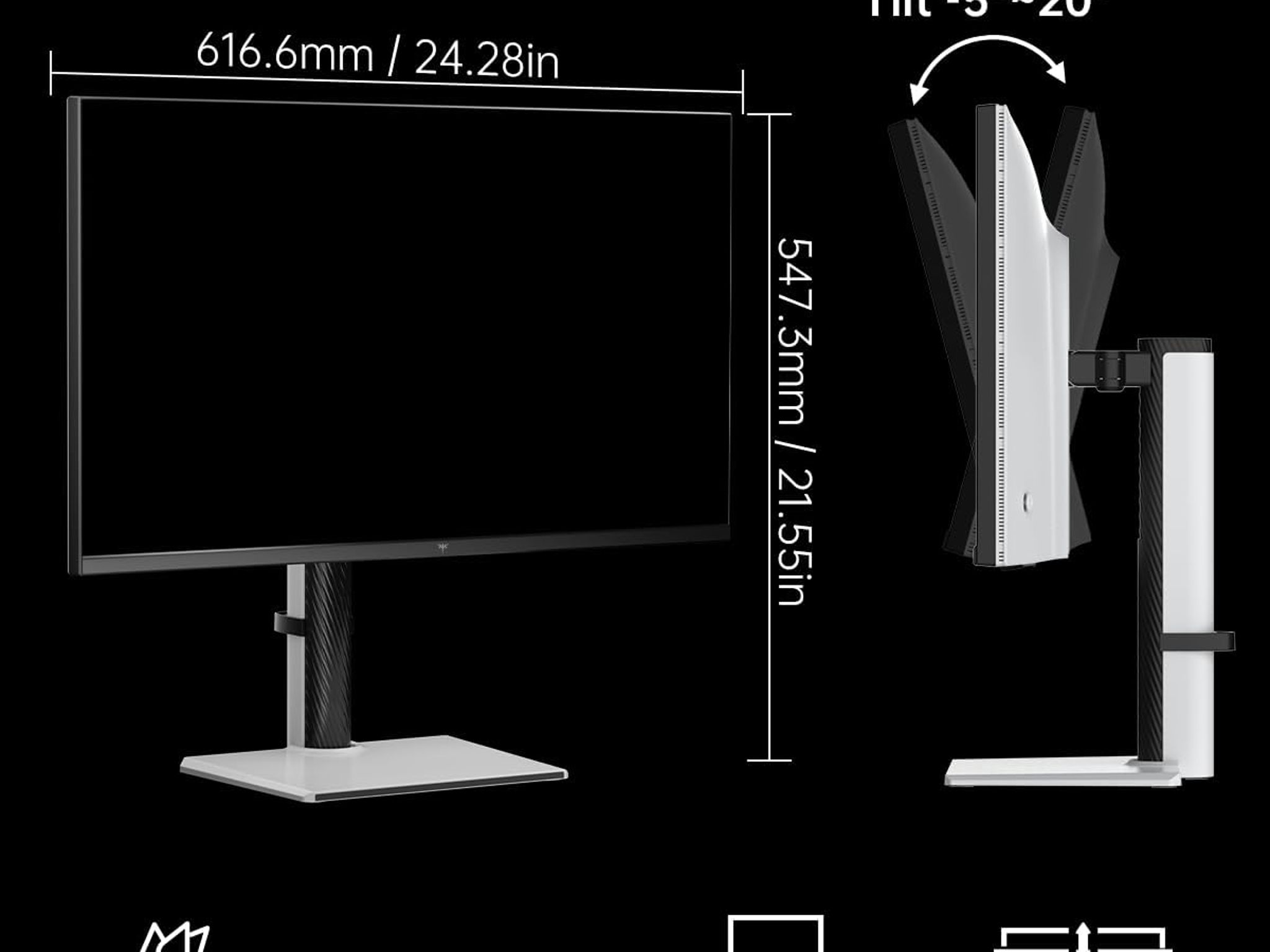 KTC 27" Dual Mode Mini LED Monitor - 4K at 160Hz & 1080P 320Hz Gaming Monitor