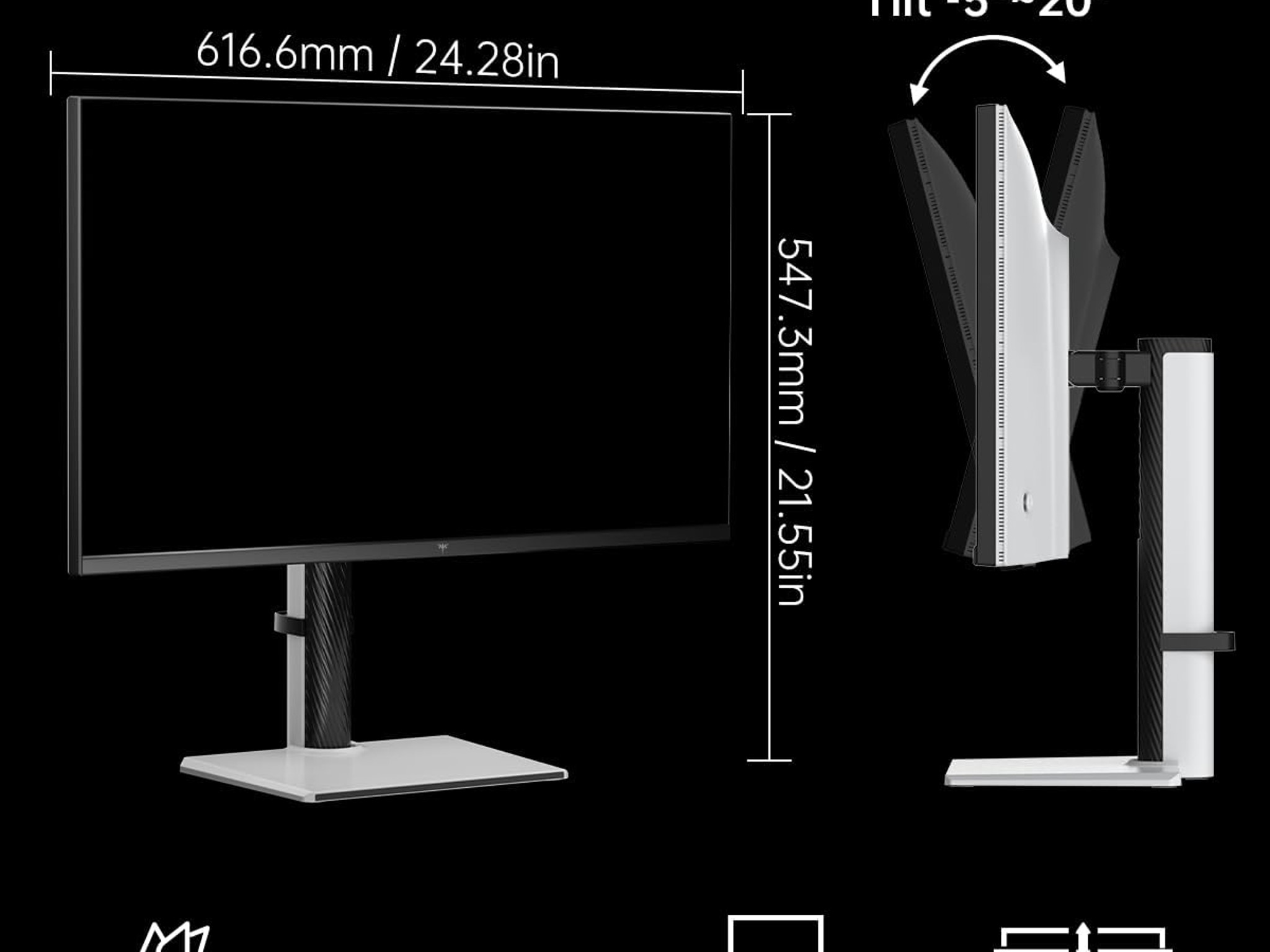 KTC 27" Dual Mode Mini LED Monitor - 4K at 160Hz & 1080P 320Hz Gaming Monitor