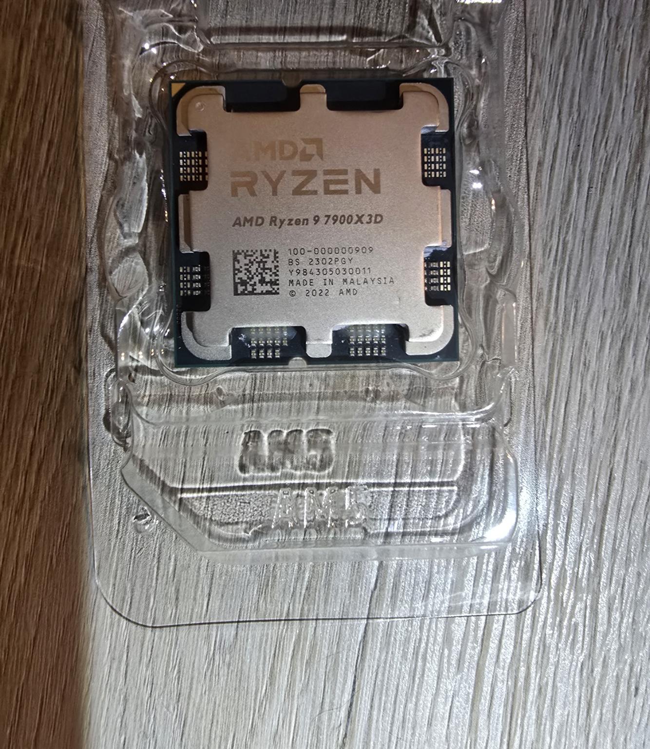 Ryzen 9 7900X3D.  Very new, hardly used.