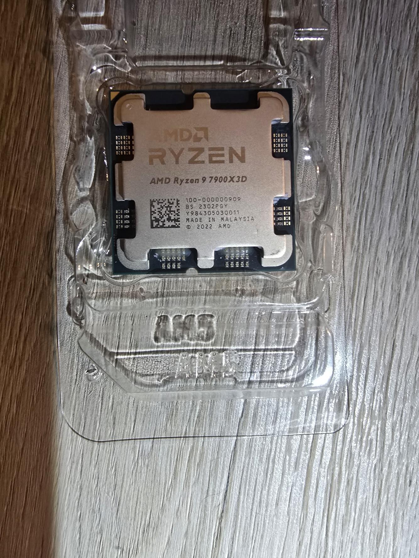 Ryzen 9 7900X3D.  Very new, hardly used.