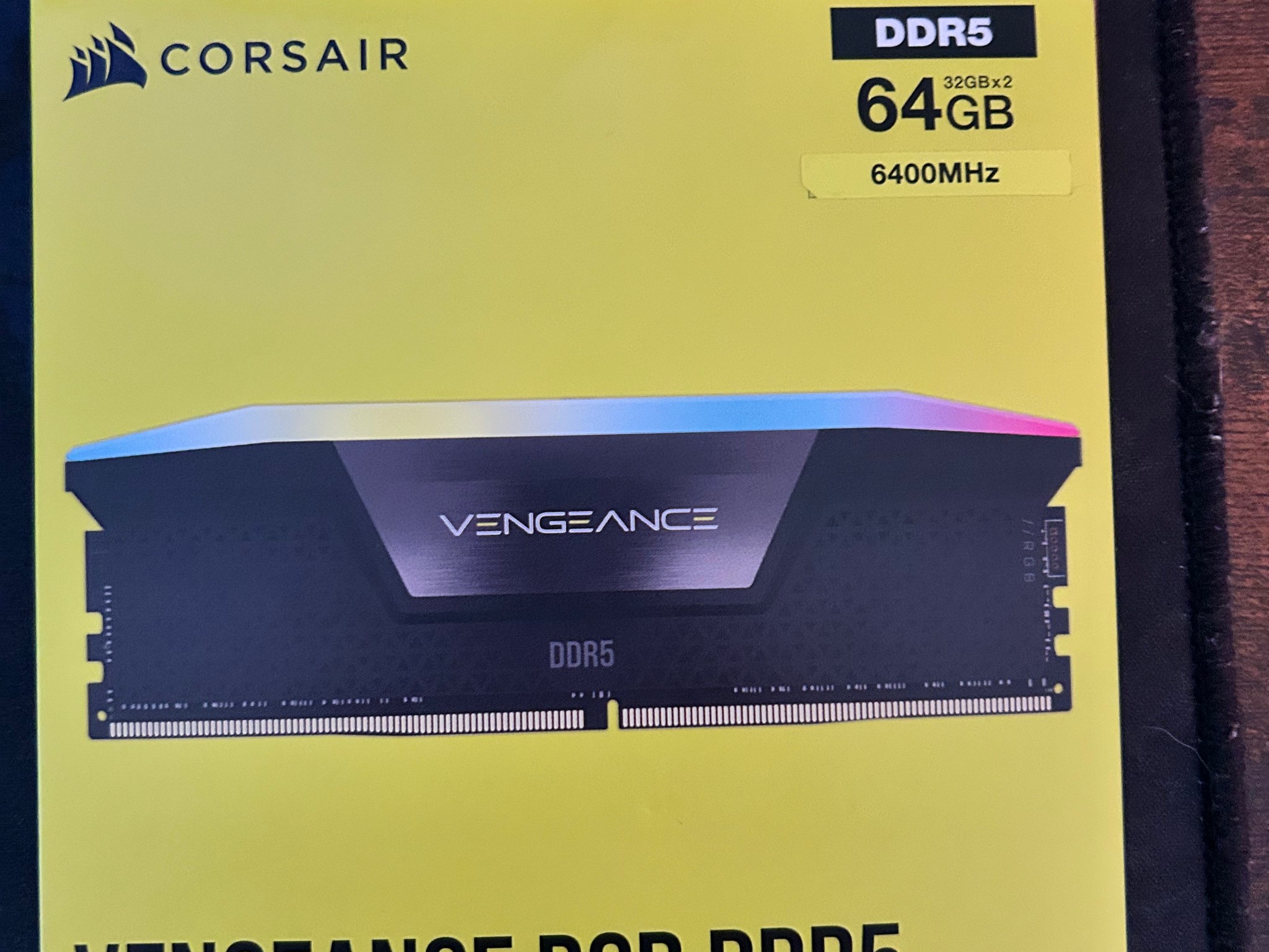Corsair Vengeance 64GB C32 DDR5 6400MHz [CMH64GX5M2Y6400C32]