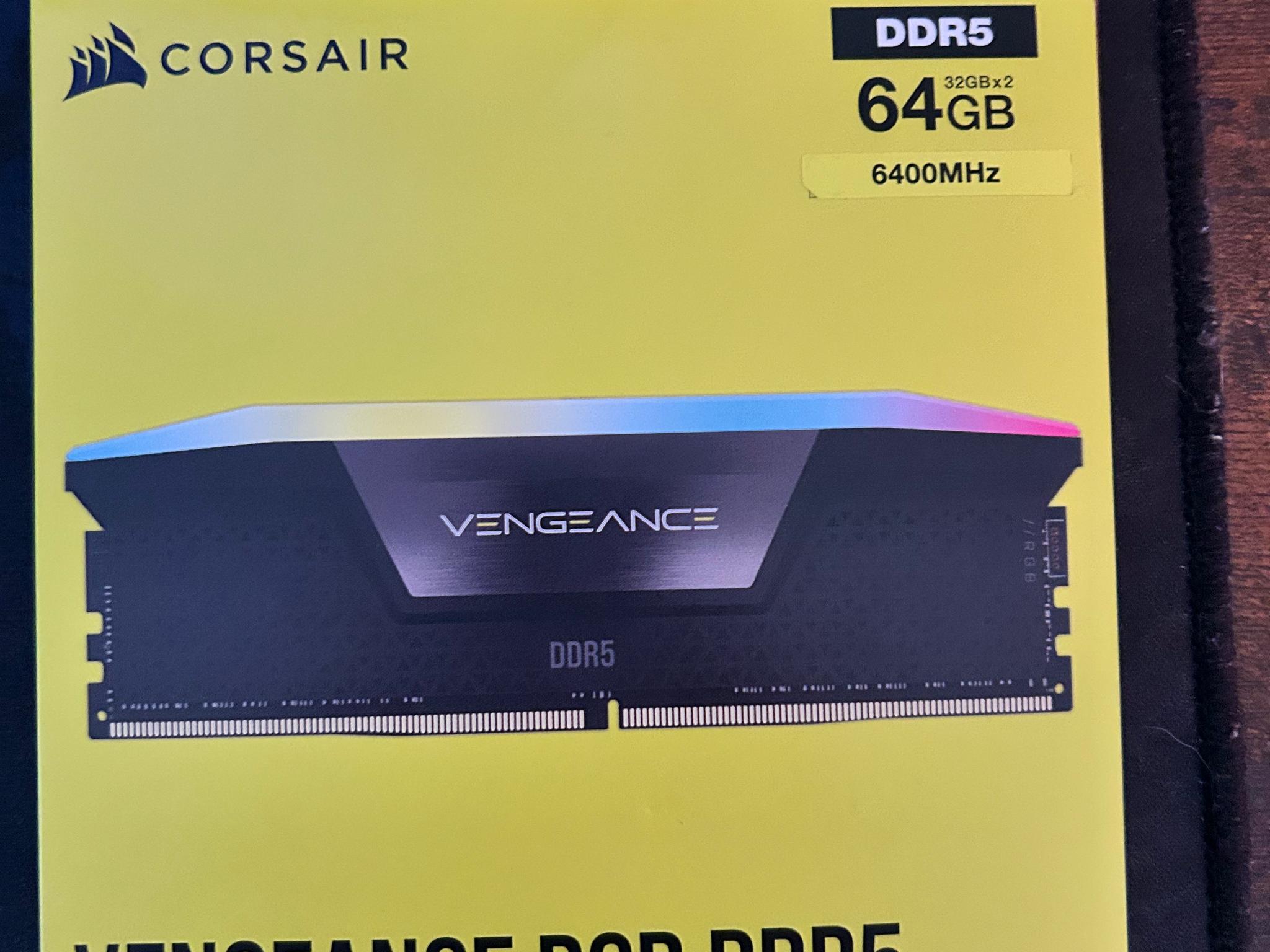Corsair Vengeance 64GB C32 DDR5 6400MHz [CMH64GX5M2Y6400C32]