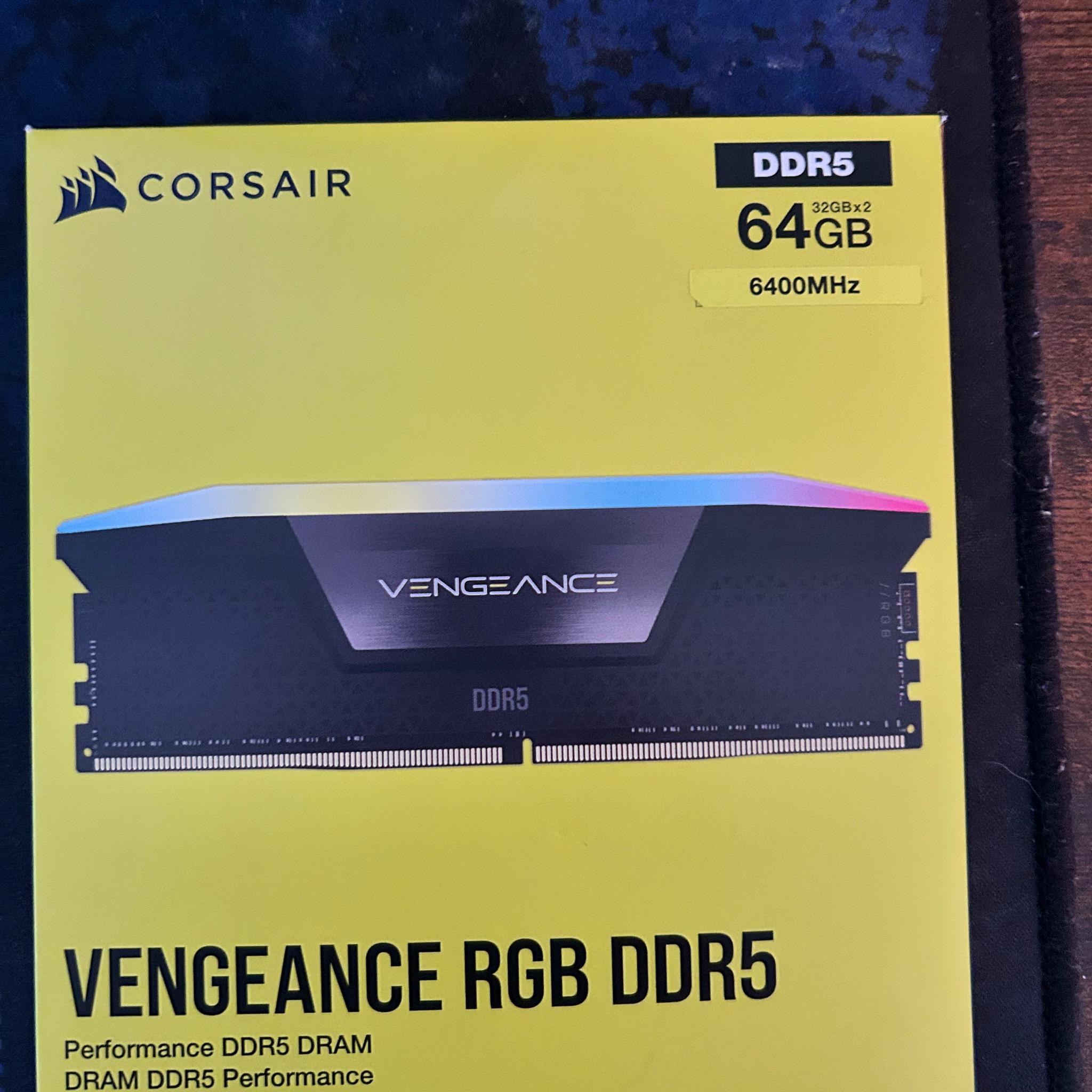 Corsair Vengeance 64GB C32 DDR5 6400MHz [CMH64GX5M2Y6400C32]