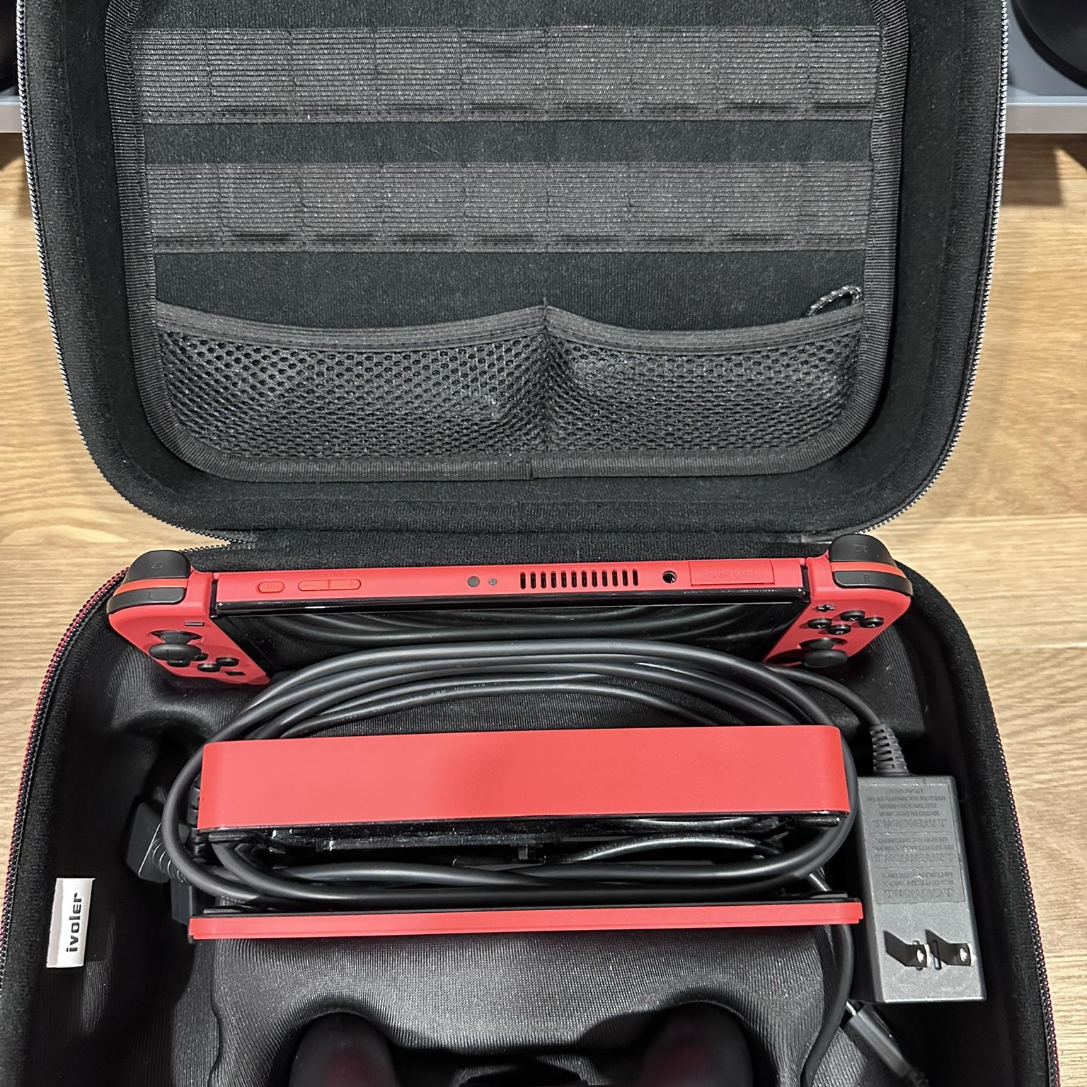 Nintendo Switch OLED with travel case