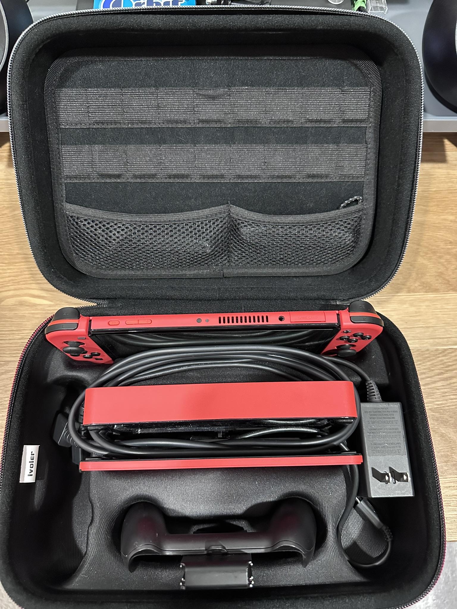 Nintendo Switch OLED with travel case
