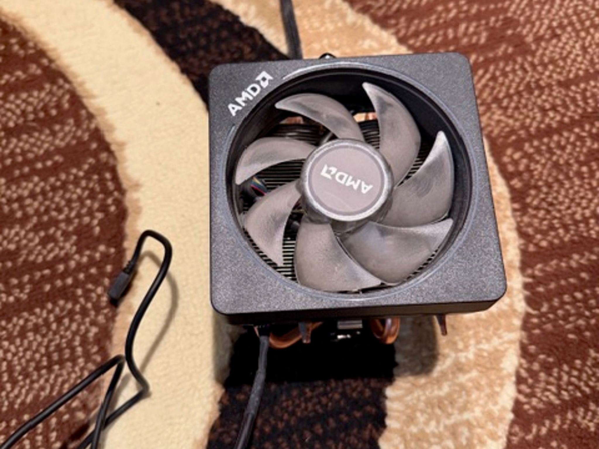 AMD AM5 Wraith Stock RGB CPU Cooler from 5800XT CPU