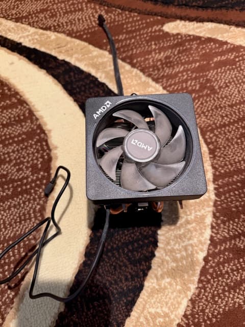 AMD AM5 Wraith Stock RGB CPU Cooler from 5800XT CPU