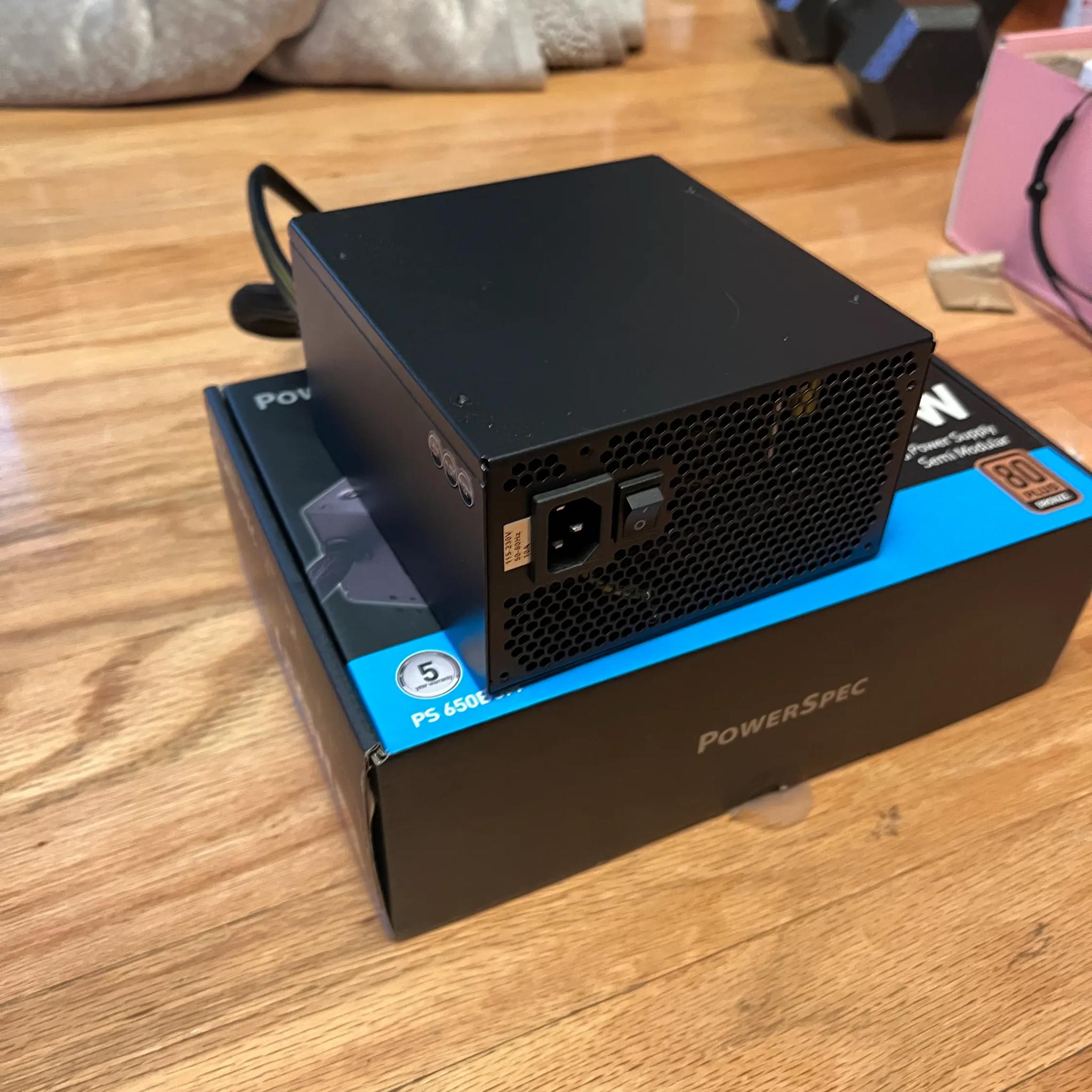 PowerSpec 650 Watt 80 Plus Bronze ATX Semi-Modular Power Supply