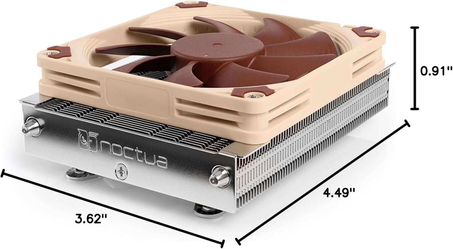 Noctua NH-L9a-AM4, Premium Low-Profile CPU Cooler for AMD AM4 (Brown)