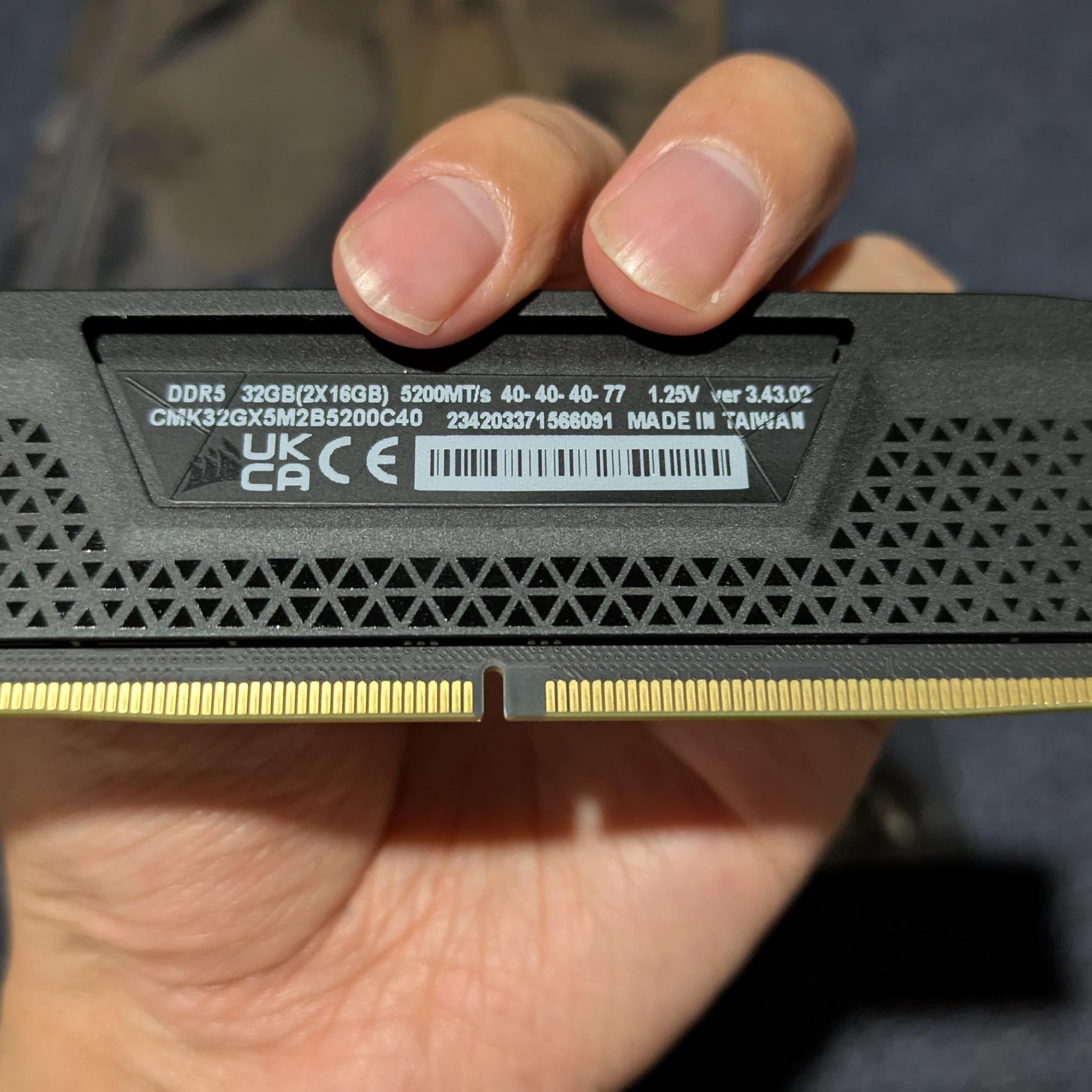 Corsair Vengeance DDR5 2x16 5200 MT CL40 XMP ready