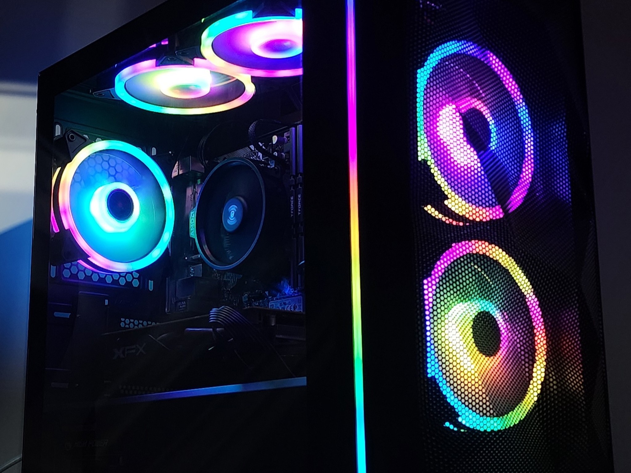 Gaming PC Ryzen 3 2300X 16GB RAM 256GB SSD + 1TB HDD RX 470 8GB Win11 Computer