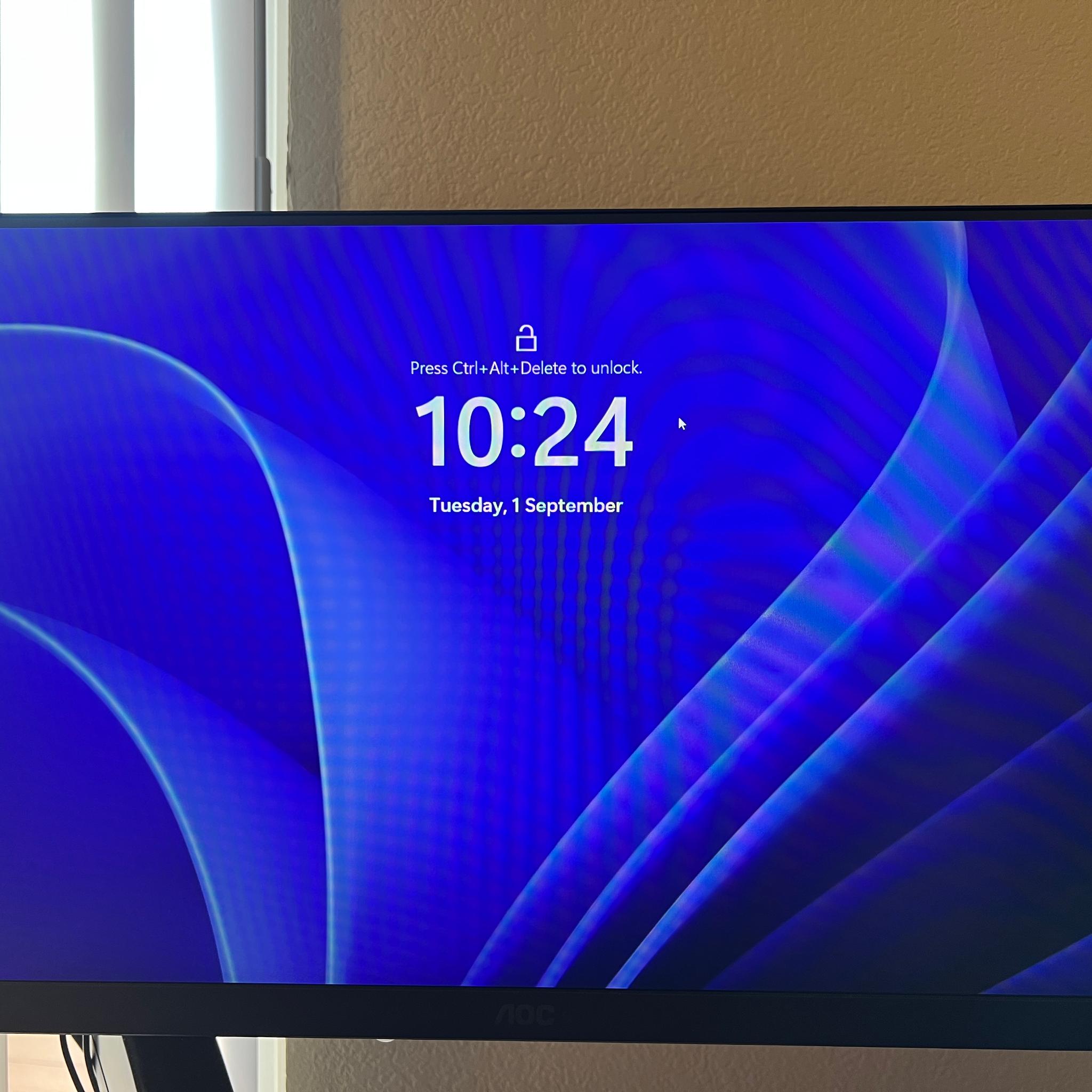 AOC - 23.8" IPS Gaming Monitor, FHD (1920x1080), 180Hz, 1ms, Freesync, HDR10 with Table mount Stand