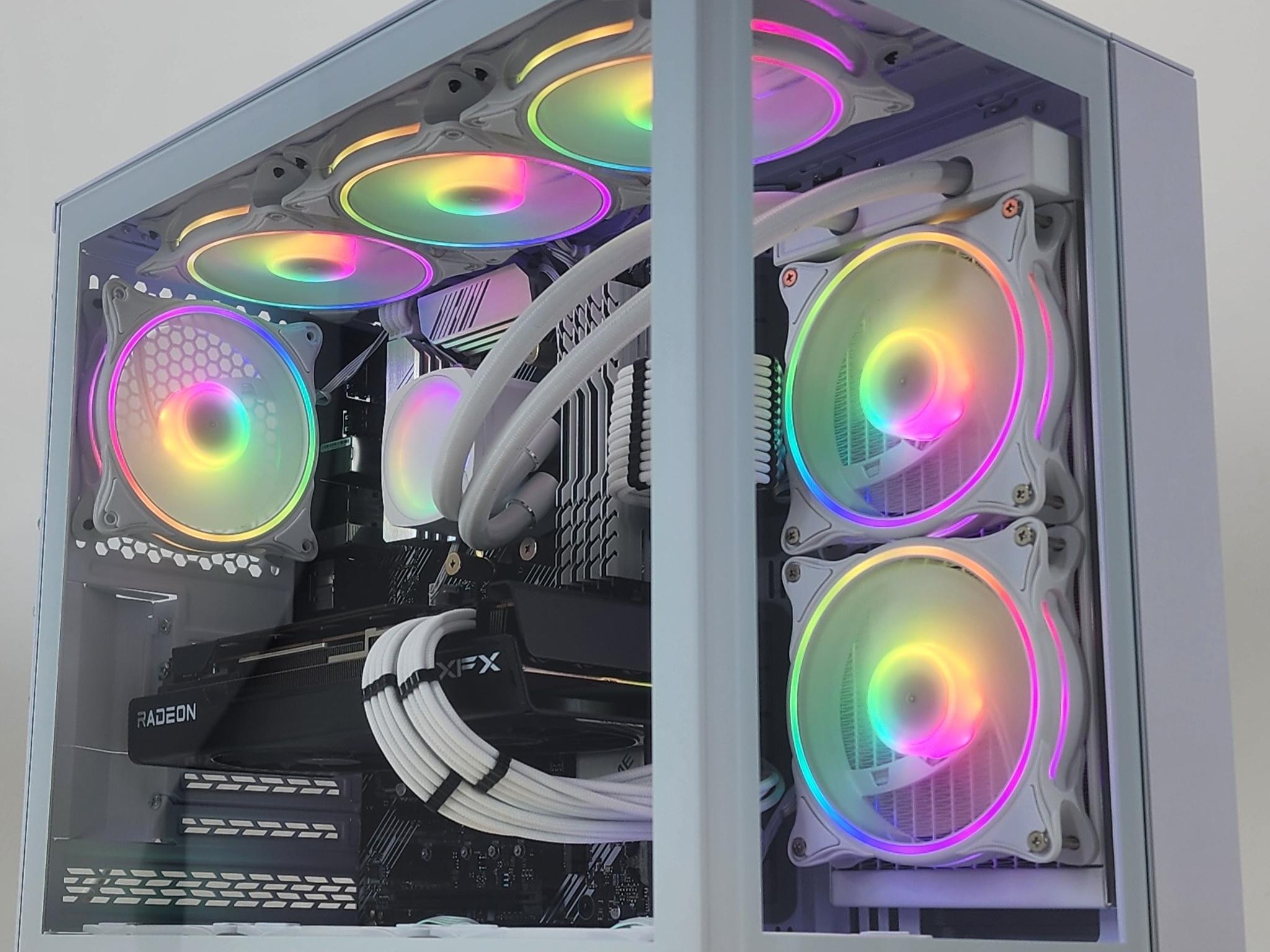 Gaming PC Ryzen 7 5700X3D 32GB RAM 1TB SSD RX 7700 XT 12GB Windows 11 Computer