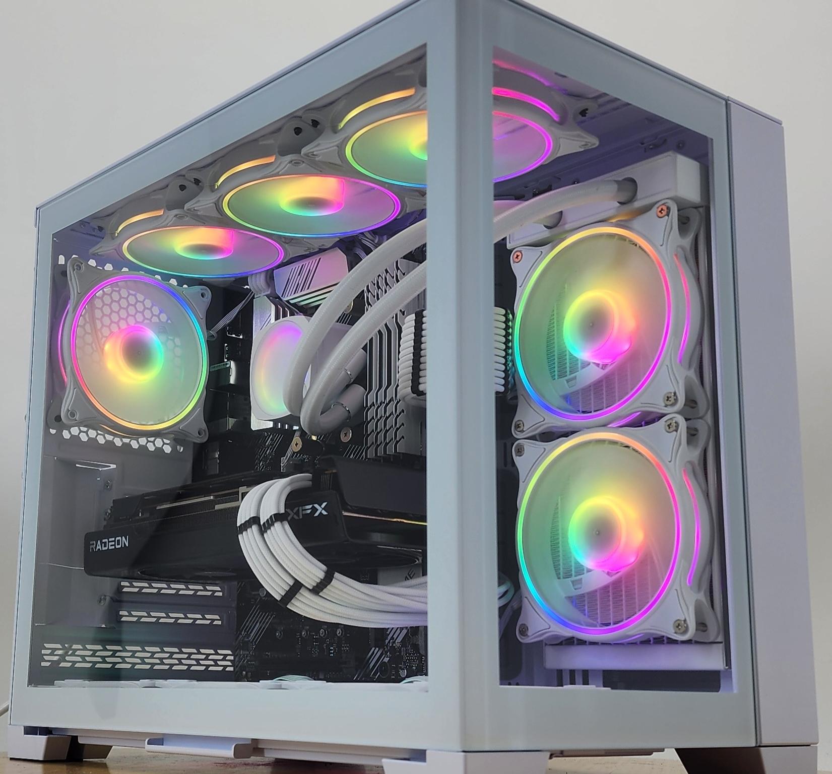 Gaming PC Ryzen 7 5700X3D 32GB RAM 1TB SSD RX 7700 XT 12GB Windows 11 Computer