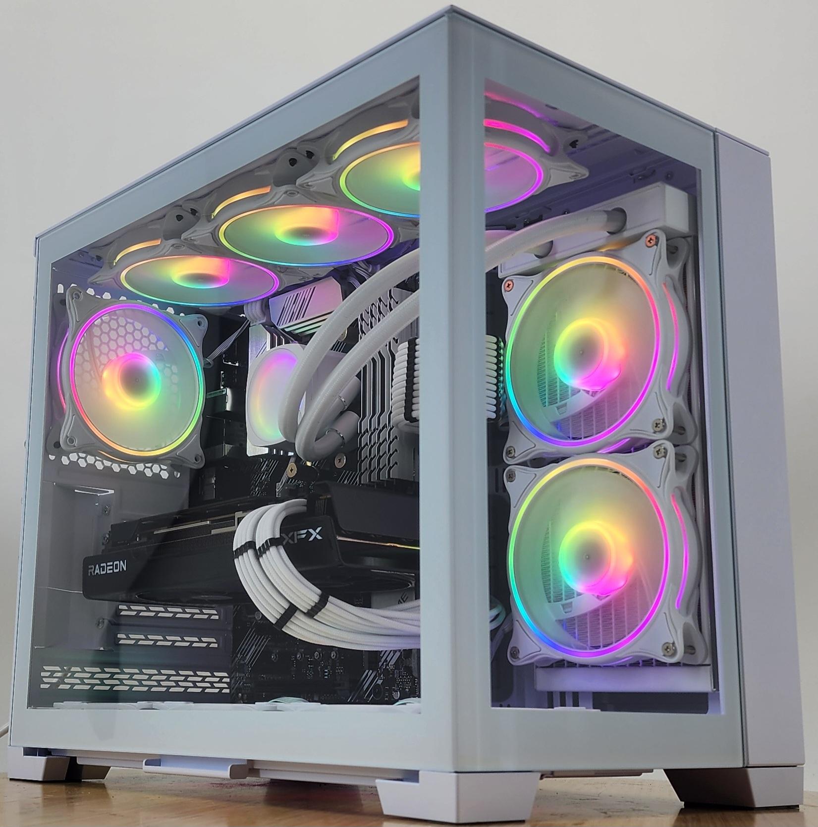 Gaming PC Ryzen 7 5700X3D 32GB RAM 1TB SSD RX 7700 XT 12GB Windows 11 Computer