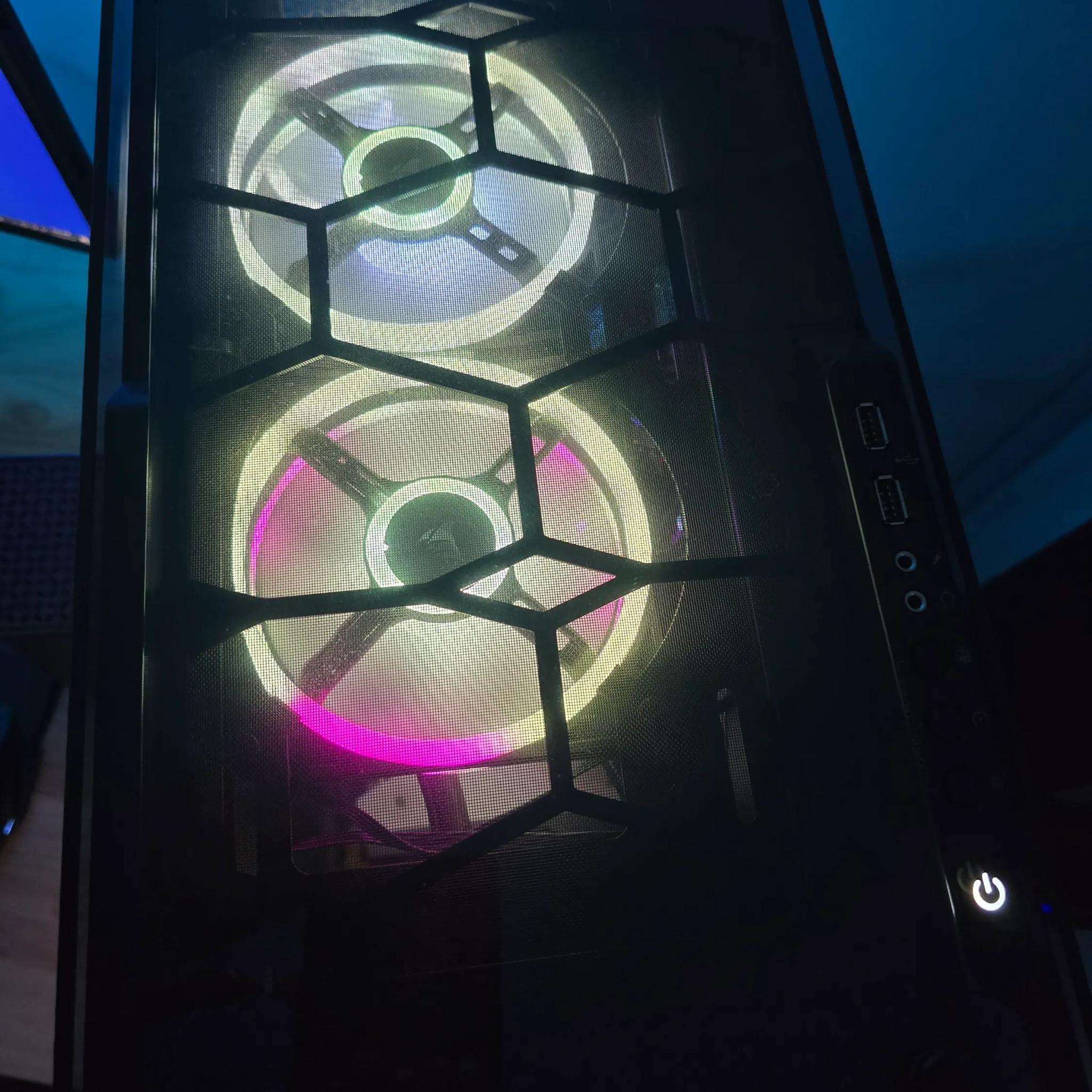 Corsair Crystal 570X Tempered Glass Case W/ Power Supply Case Fans (6) & More