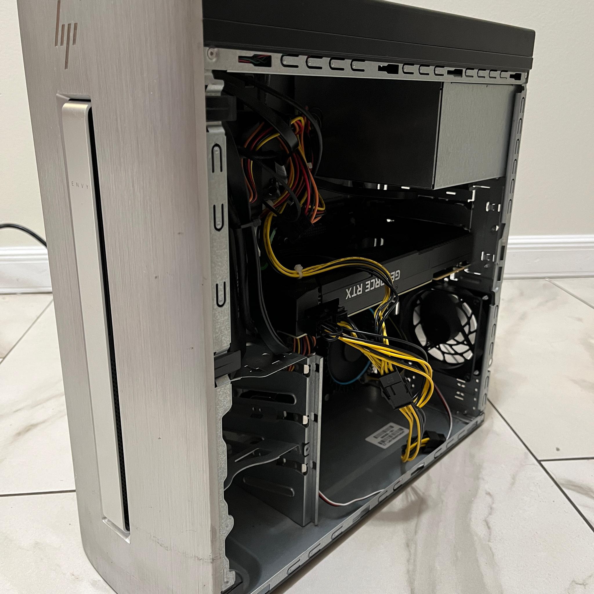 NVIDIA RTX 2080, Intel Core i5-12400, 16GB RAM, 1TB SSD - Sleeper HP Modded Gaming PC w/ Wi-Fi