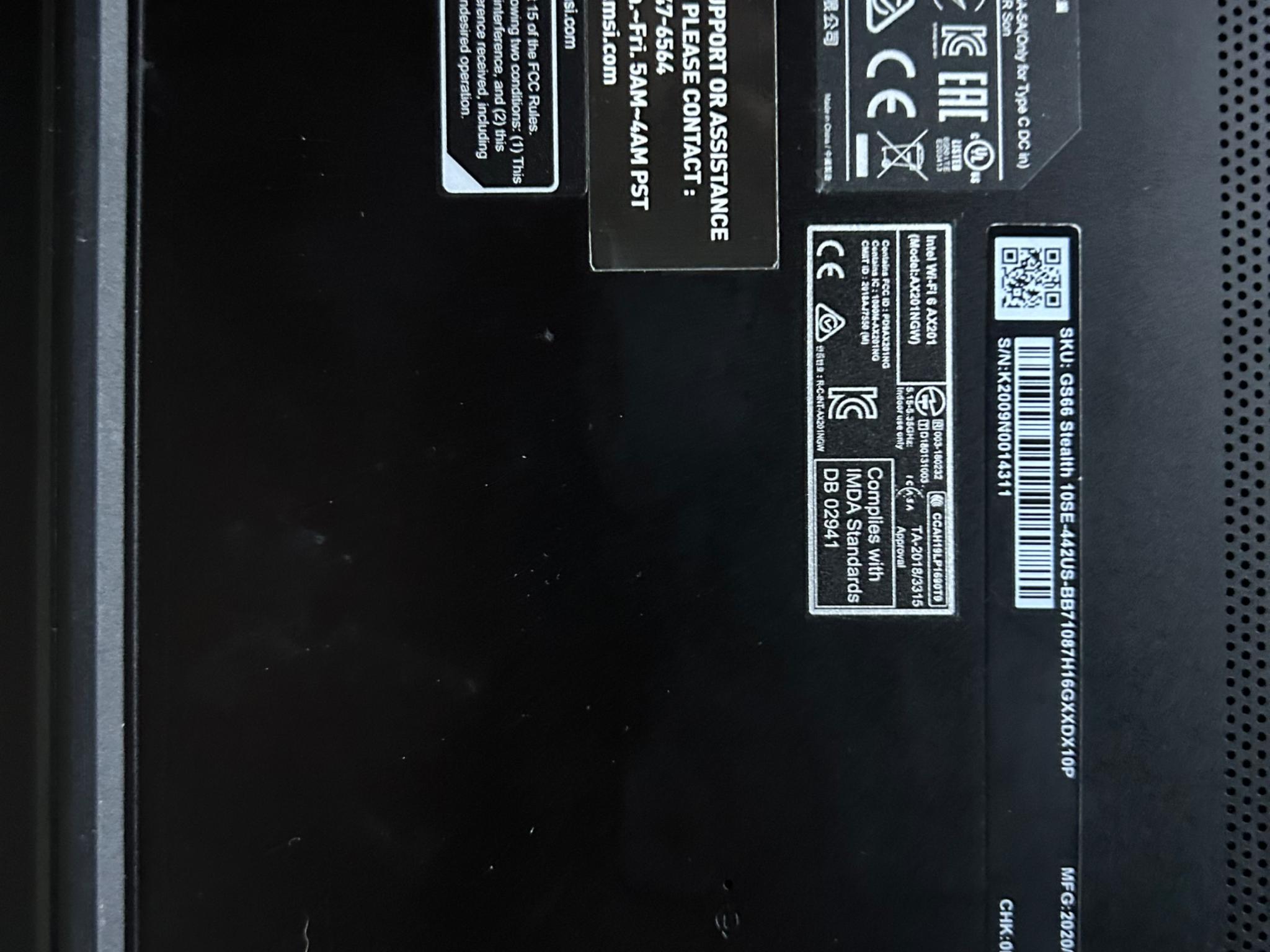 Msi G66 Stealth 10SE-442