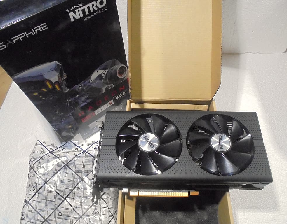 Sapphire Nitro+ RX 470 OC 8GB Dual Bios LED Good Condition Recent Refresh/Serviced