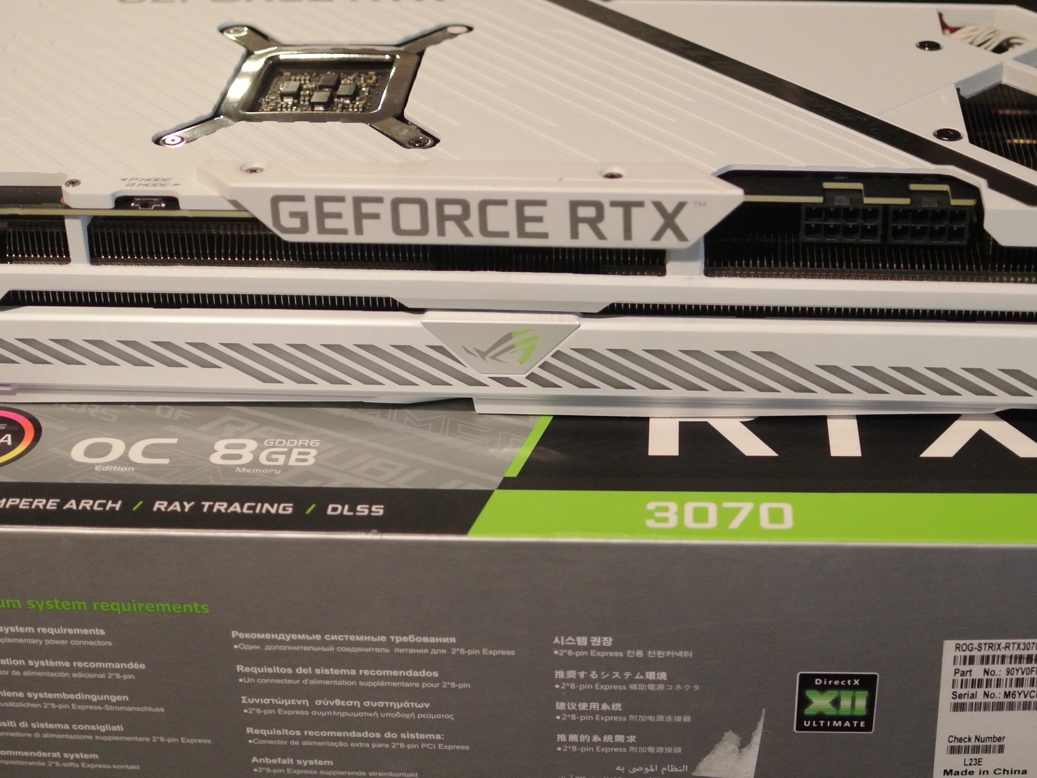 ASUS ROG STRIX RTX 3070 8GB Graphics Card GPU