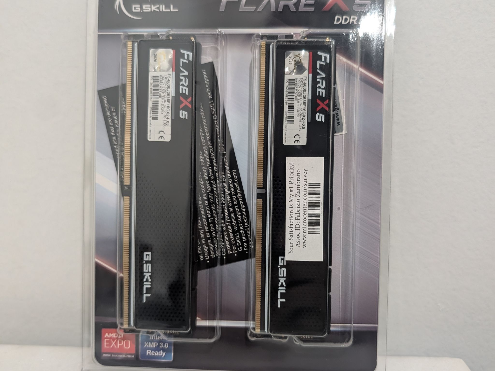 ON SALE G.SKILL DDR5 FLARE X5 2x16gb