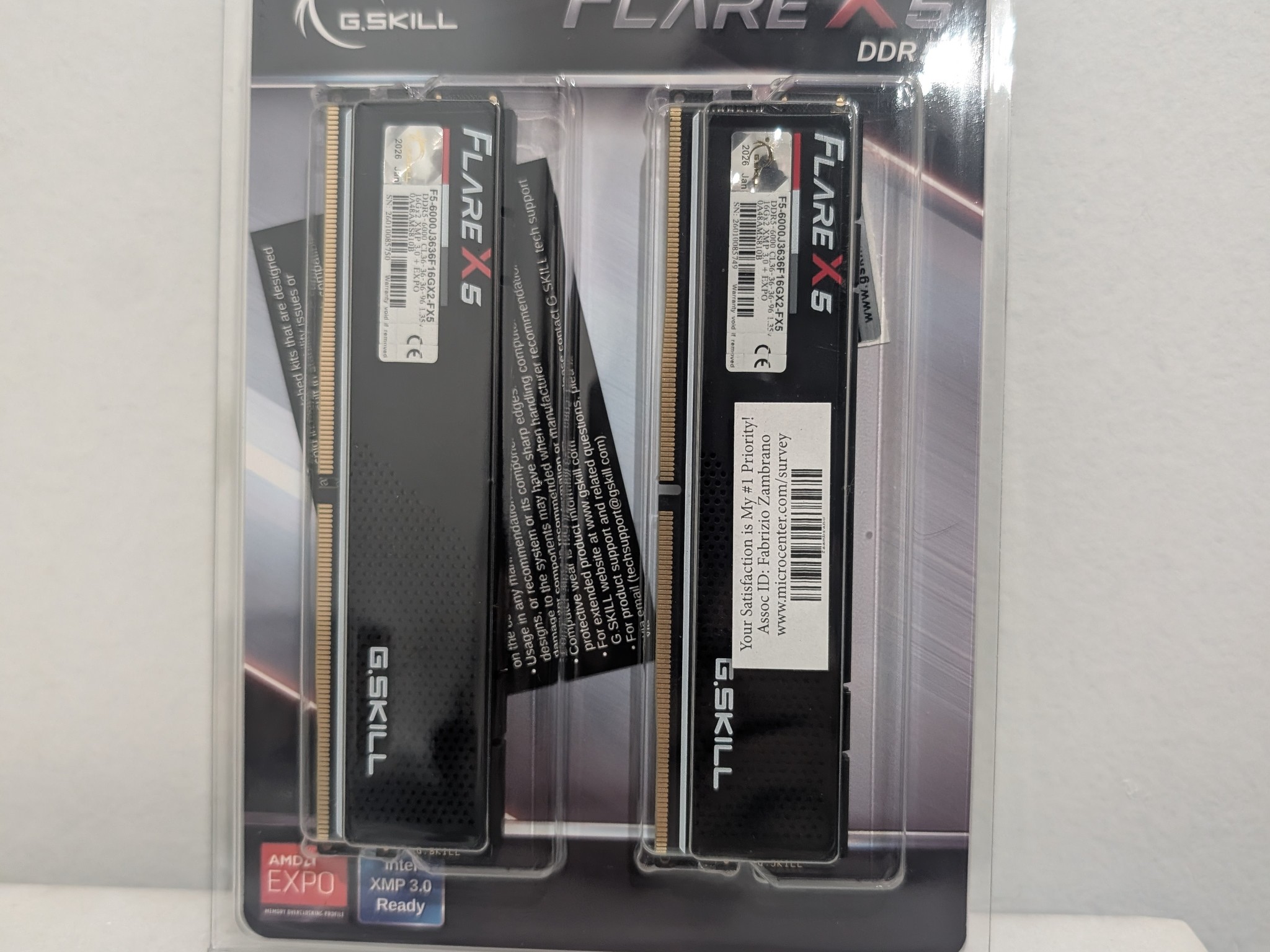 ON SALE G.SKILL DDR5 FLARE X5 2x16gb