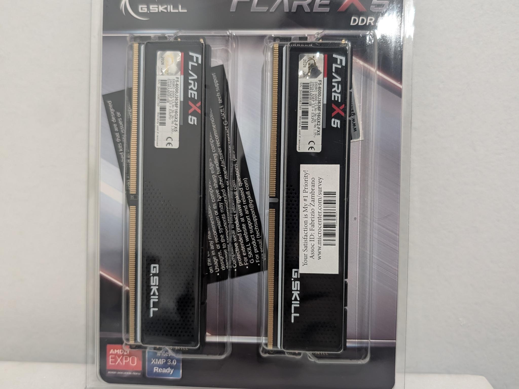 ON SALE G.SKILL DDR5 FLARE X5 2x16gb