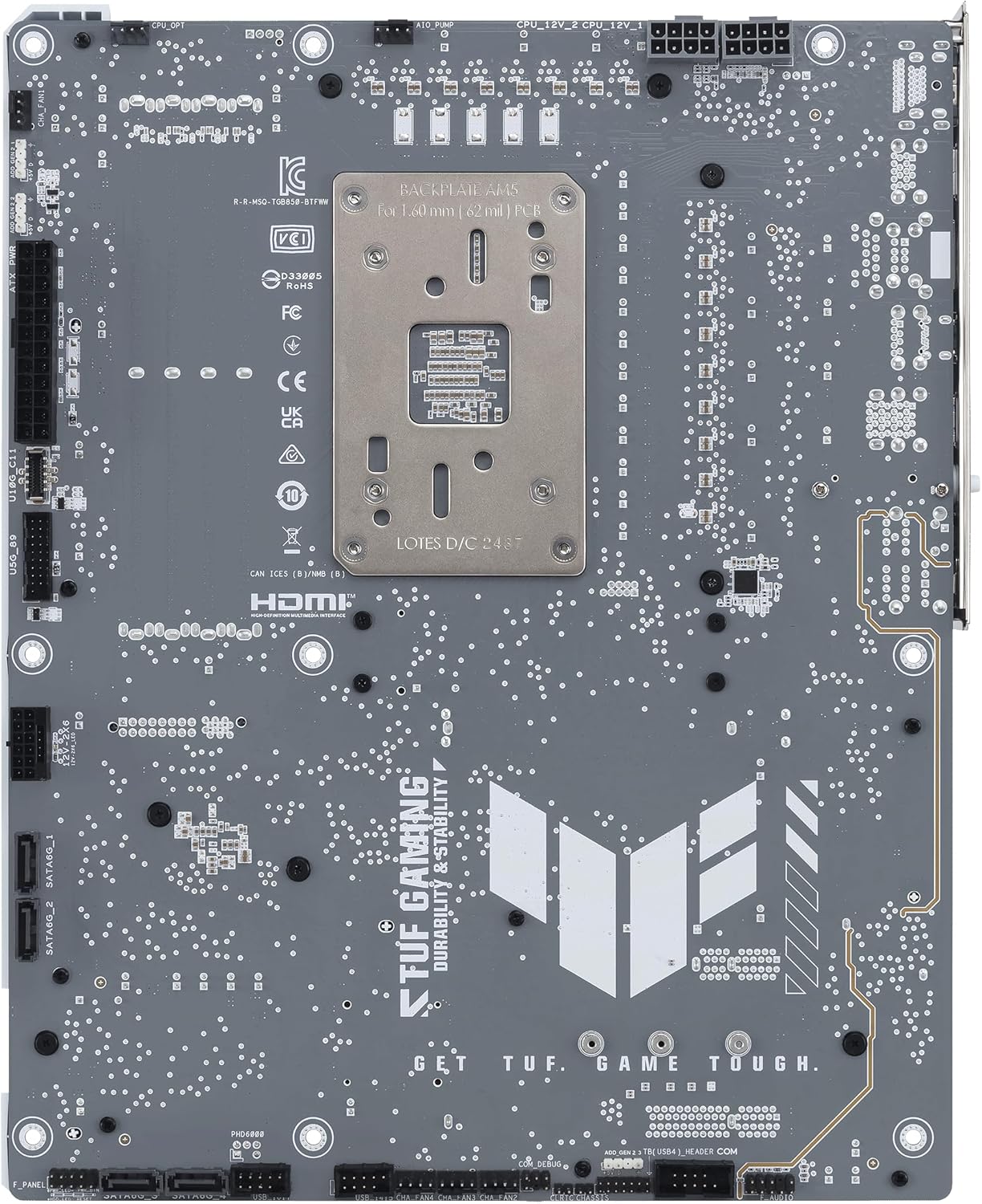 ASUS TUF Gaming B850-BTF WiFi W AMD B850 ATX Motherboard, Hidden-Connector Design