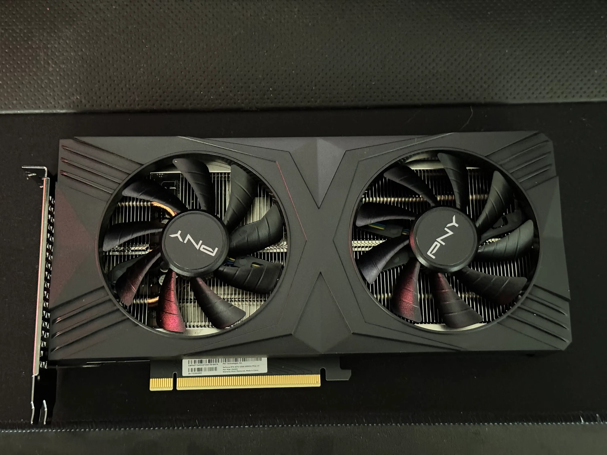 PNY GeForce RTX 4070 12GB VERTO Dual Fan Graphics Card DLSS 3