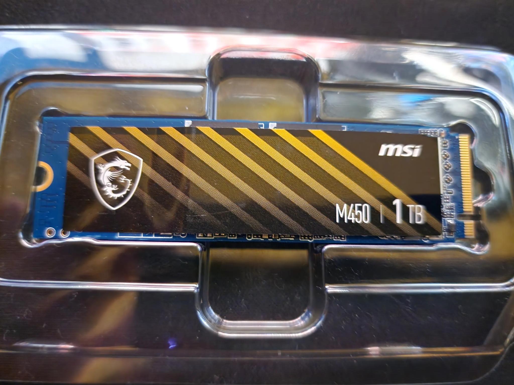 MSI SPATIUM M450 PCIe 4.0 NVMe M.2 1TB