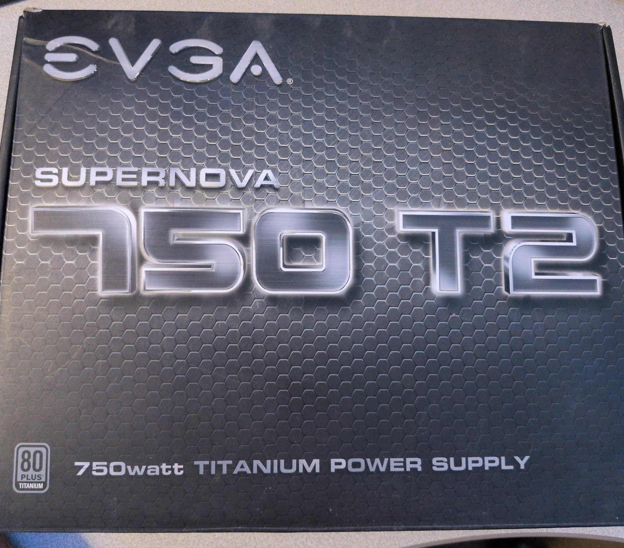 EVGA SuperNOVA 750 T2 750W Titanium PSU - Tested - S/N 0006