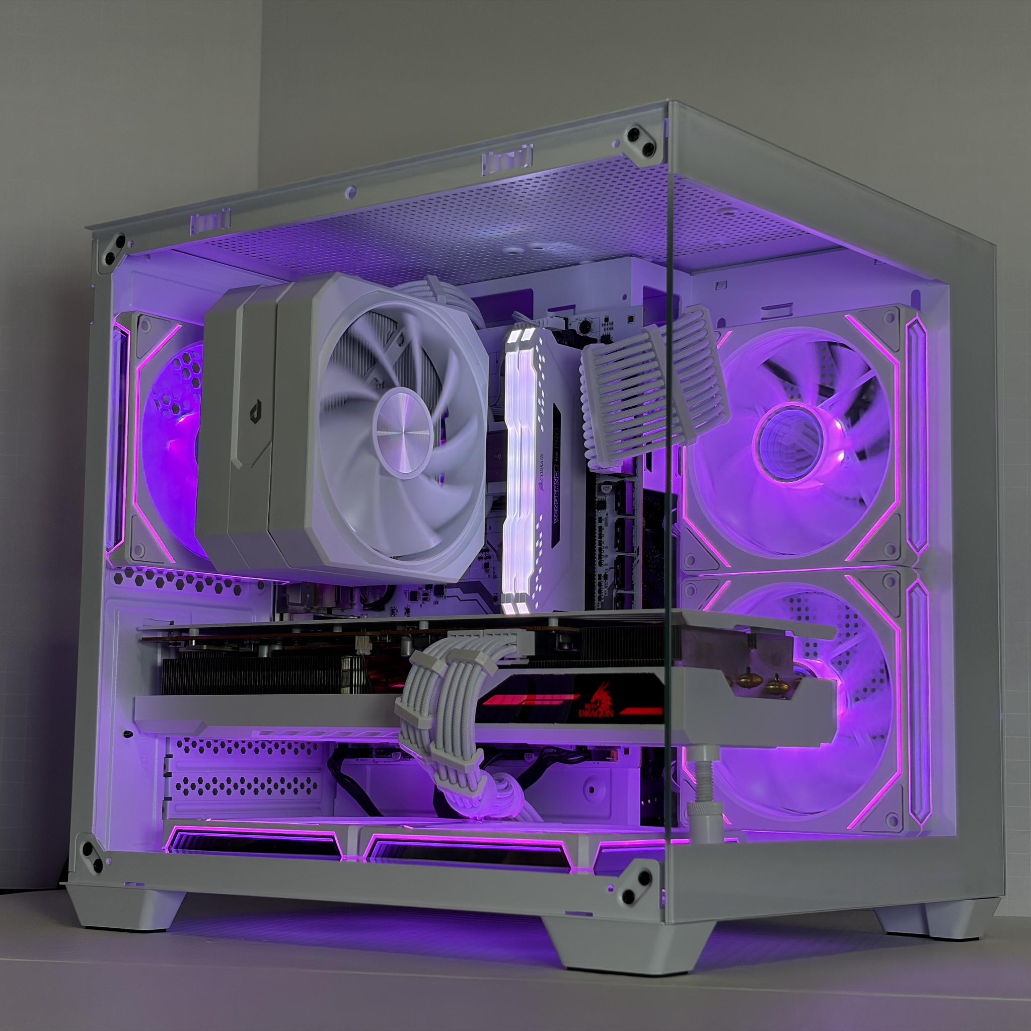 🔥 RX 6800 + Ryzen 5 5600 – White Gaming PC – 1440p Ultra Monster | 1TB NVMe | 16GB RAM