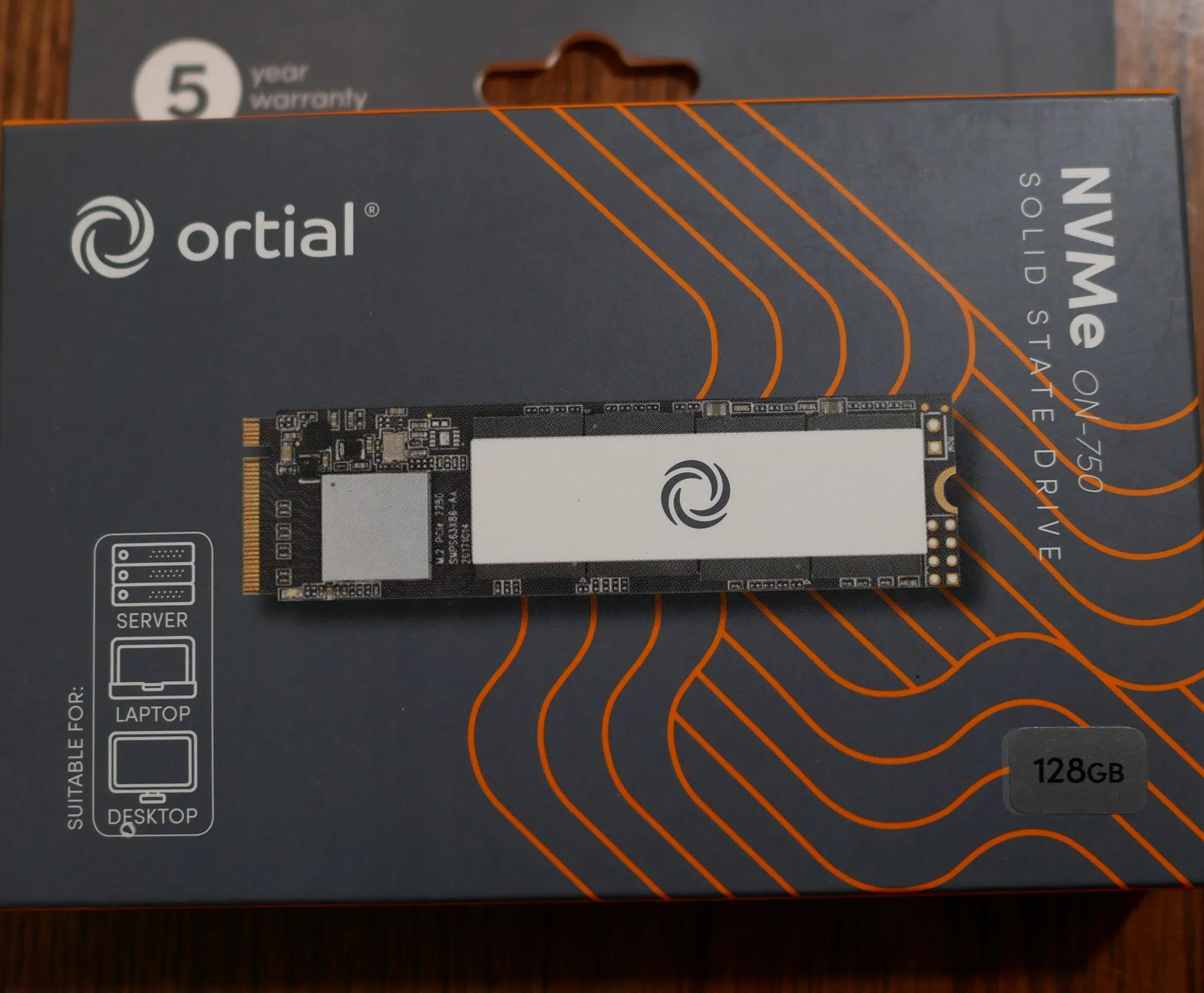 ON-750 128GB NVMe PCIe M.2 2280 Internal Solid State Drive SSD - ON-750-128