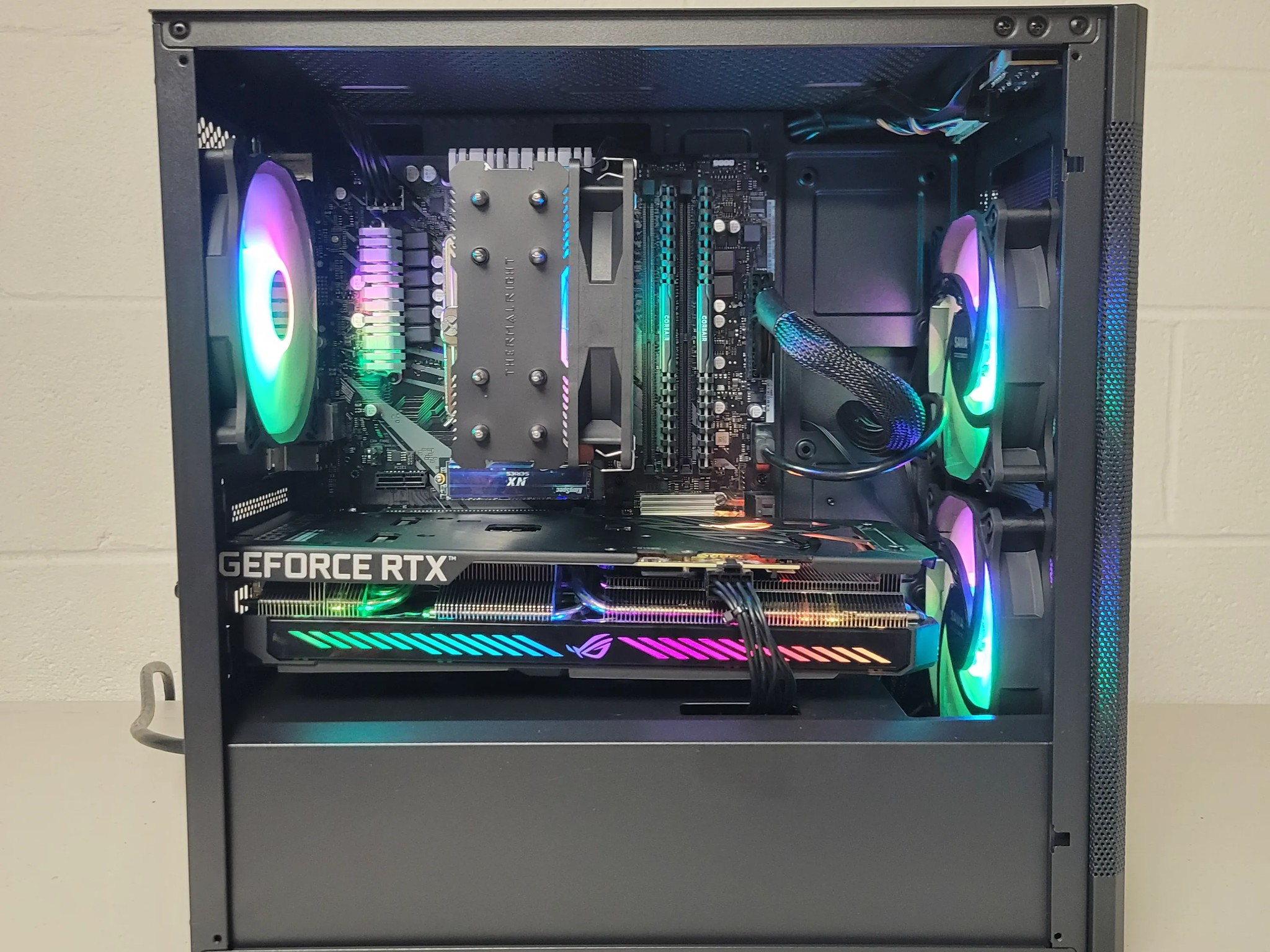 🌈☔RTX 3060 12gb Black Gaming PC🌈☔(Ryzen 5 5600//RTX 3060 12gb)