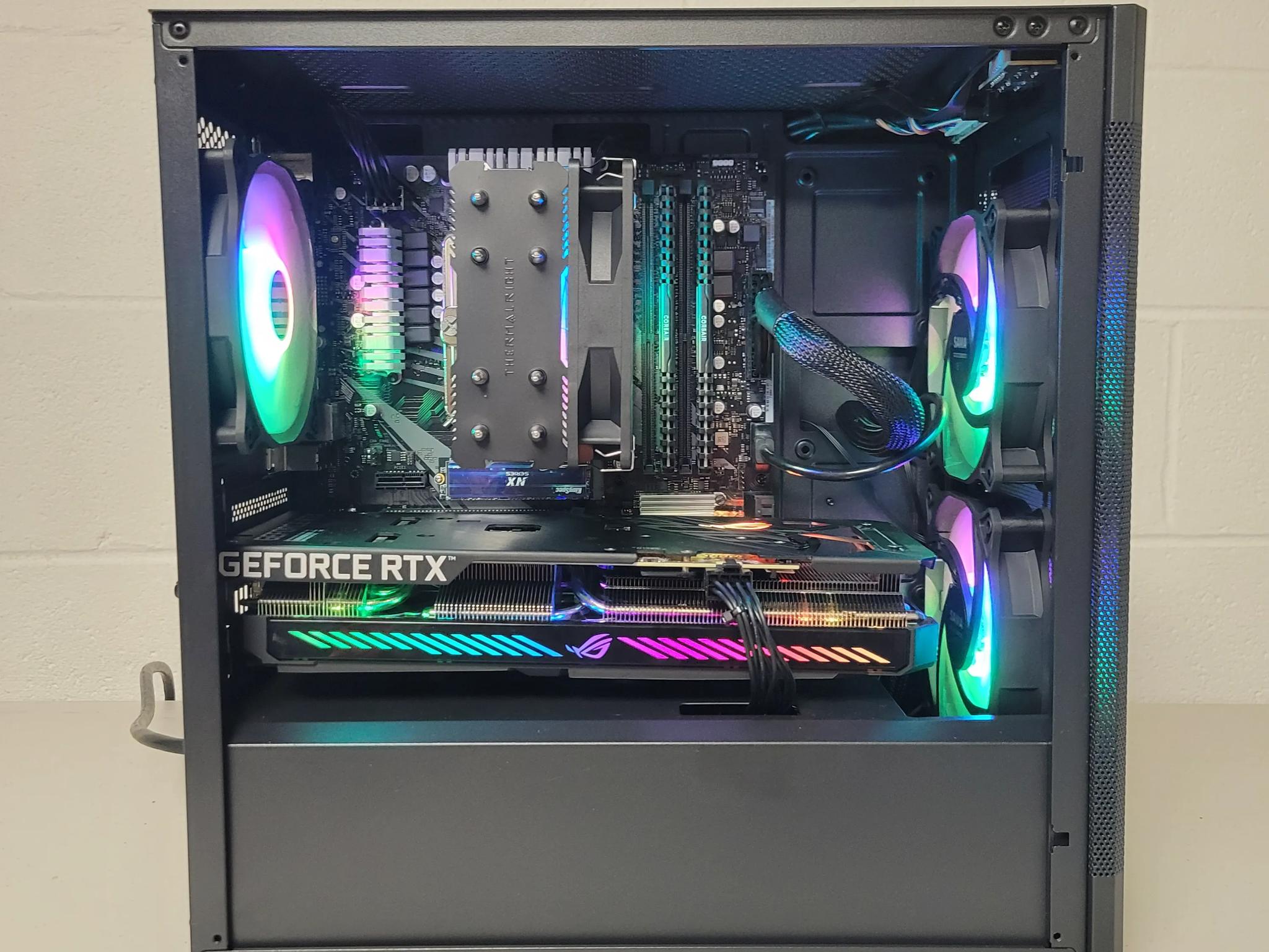 🌈☔RTX 3060 12gb Black Gaming PC🌈☔(Ryzen 5 5600//RTX 3060 12gb)