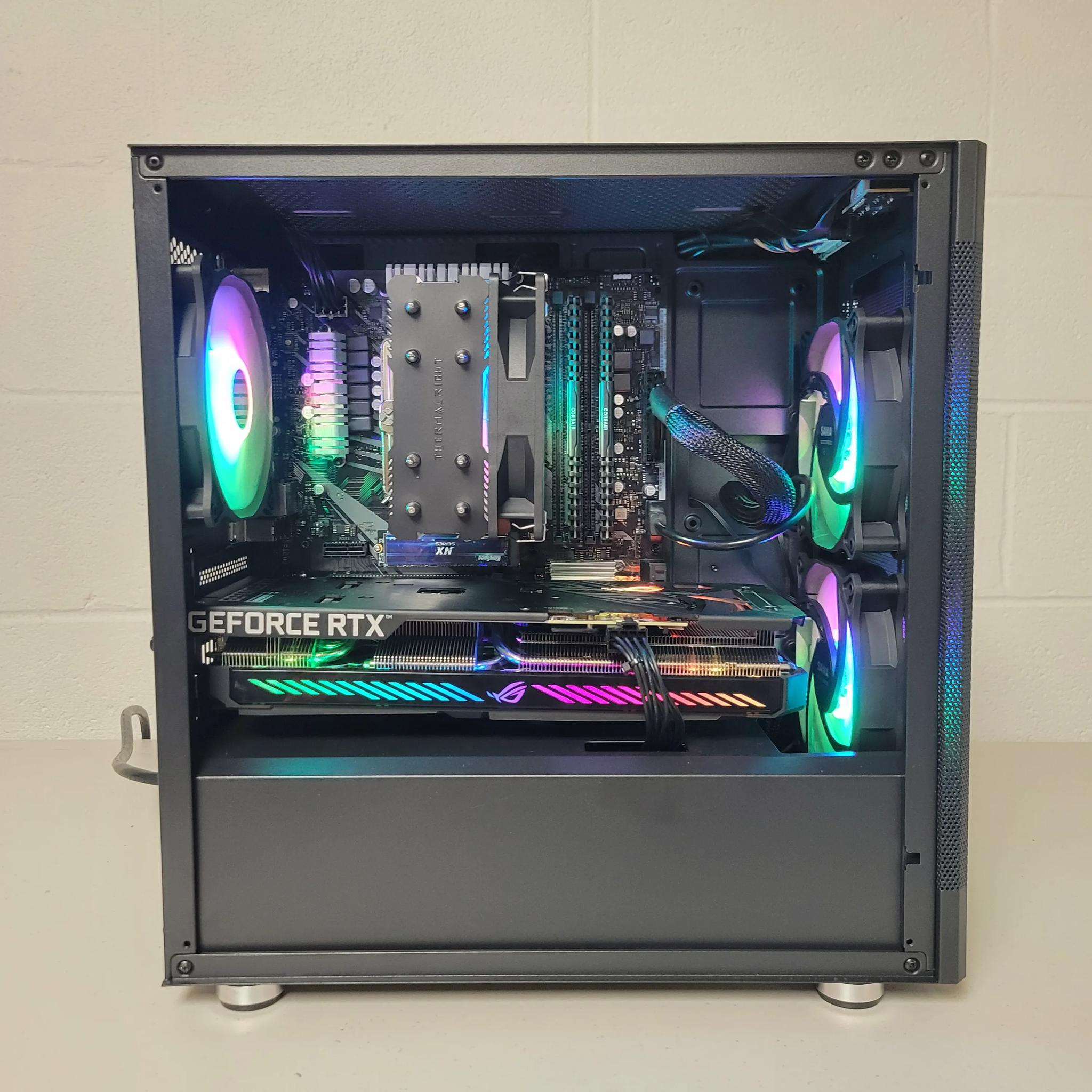 🌈☔RTX 3060 12gb Black Gaming PC🌈☔(Ryzen 5 5600//RTX 3060 12gb)
