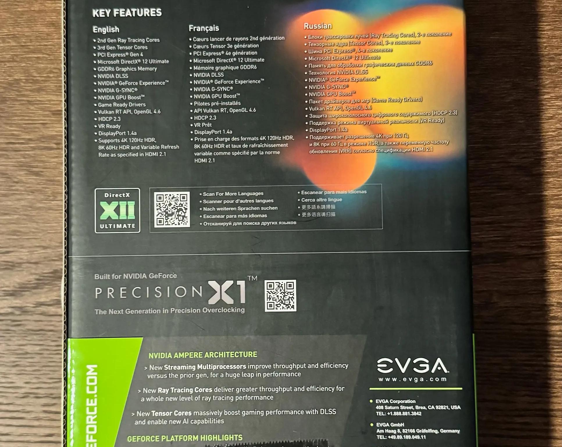 For sale EVGA RTX 3060 XC 12GB