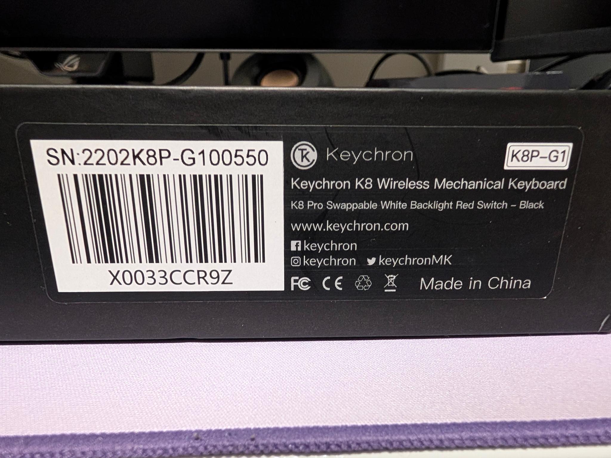 Keychron K8 Pro Wireless Keyboard