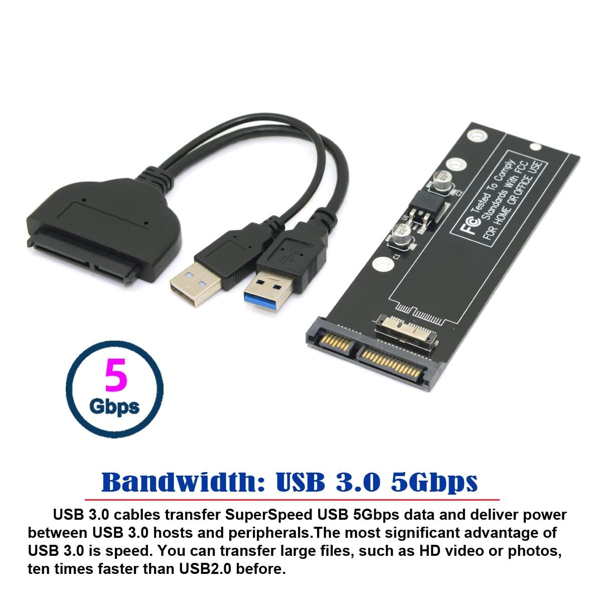 USB 3.0 to 12+6Pin SSD and SATA 22Pin PCB Disk Drive for 2010 2011 MAC Air A1369 A1370 SSD