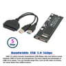 USB 3.0 to 12+6Pin SSD and SATA 22Pin PCB Disk Drive for 2010 2011 MAC Air A1369 A1370 SSD