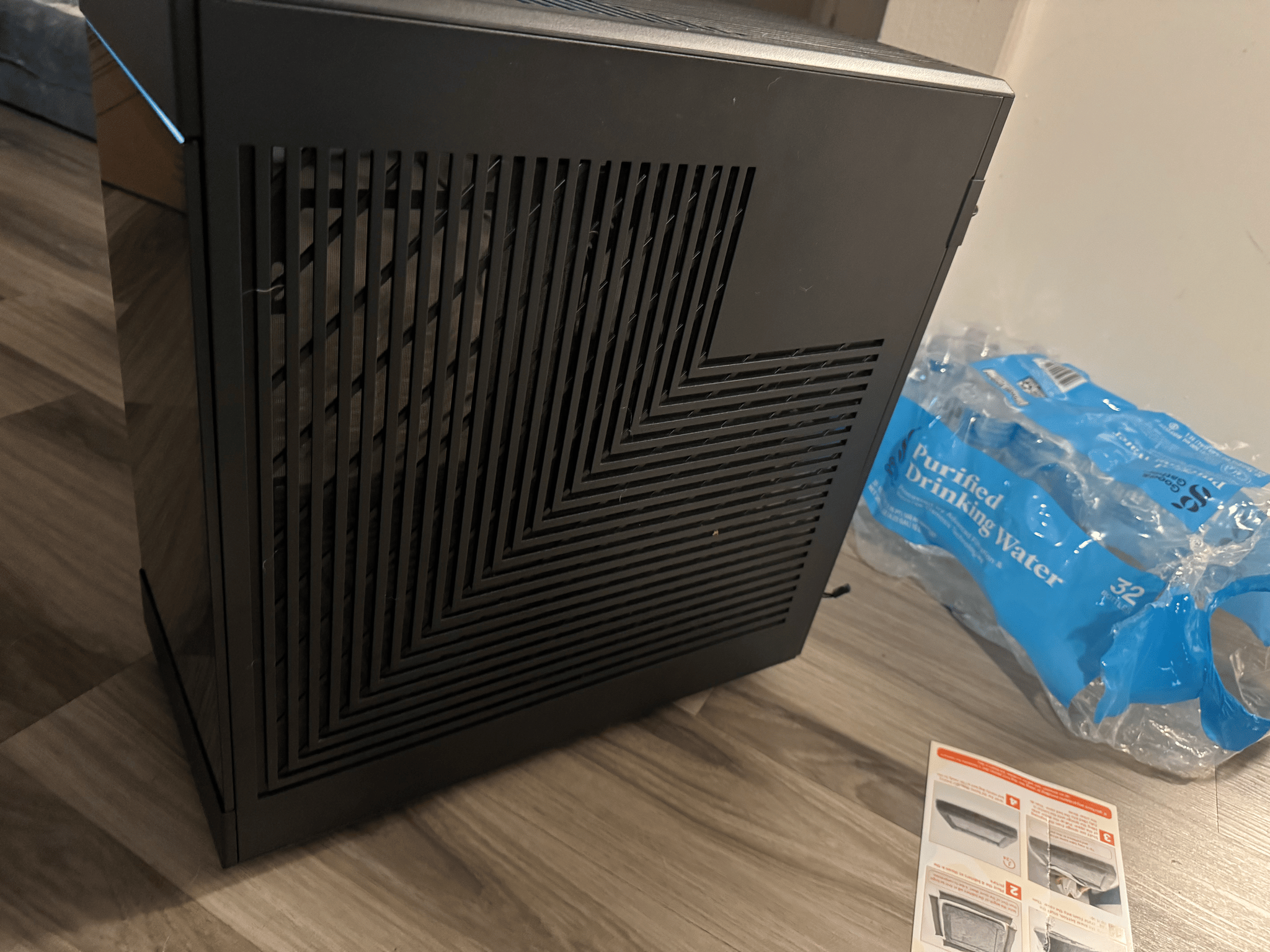 Hyte Y60 with custom front panel and LCD screen