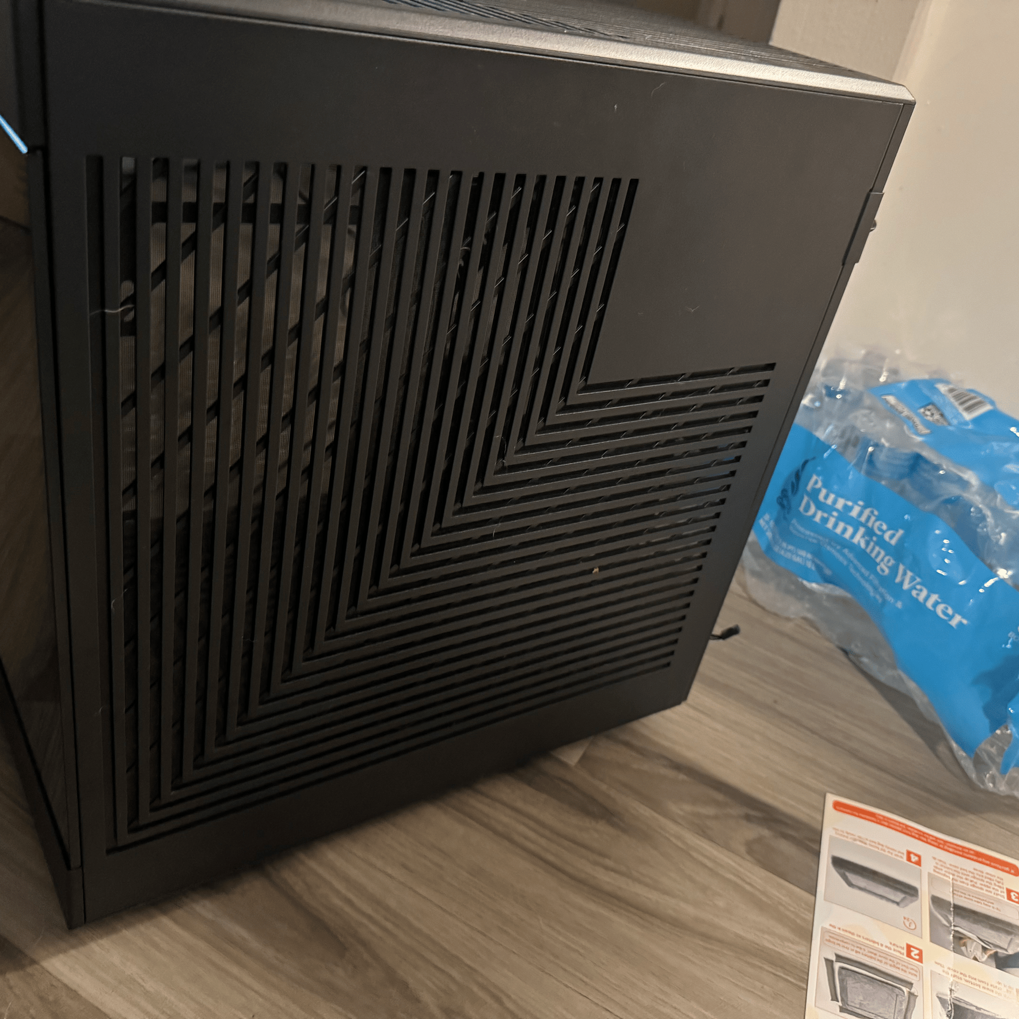 Hyte Y60 with custom front panel and LCD screen