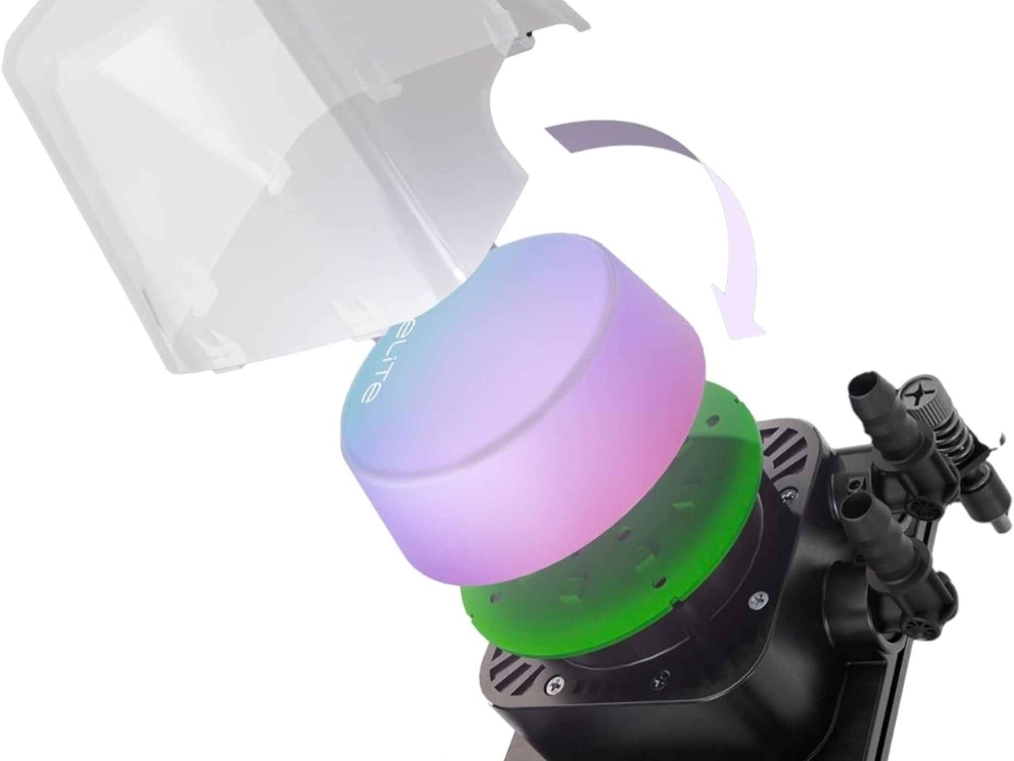 Cooler Master 360 Elite Liquid White AIO CPU Liquid Cooler! AM5, AM4, LGA 1851, LGA 1700!