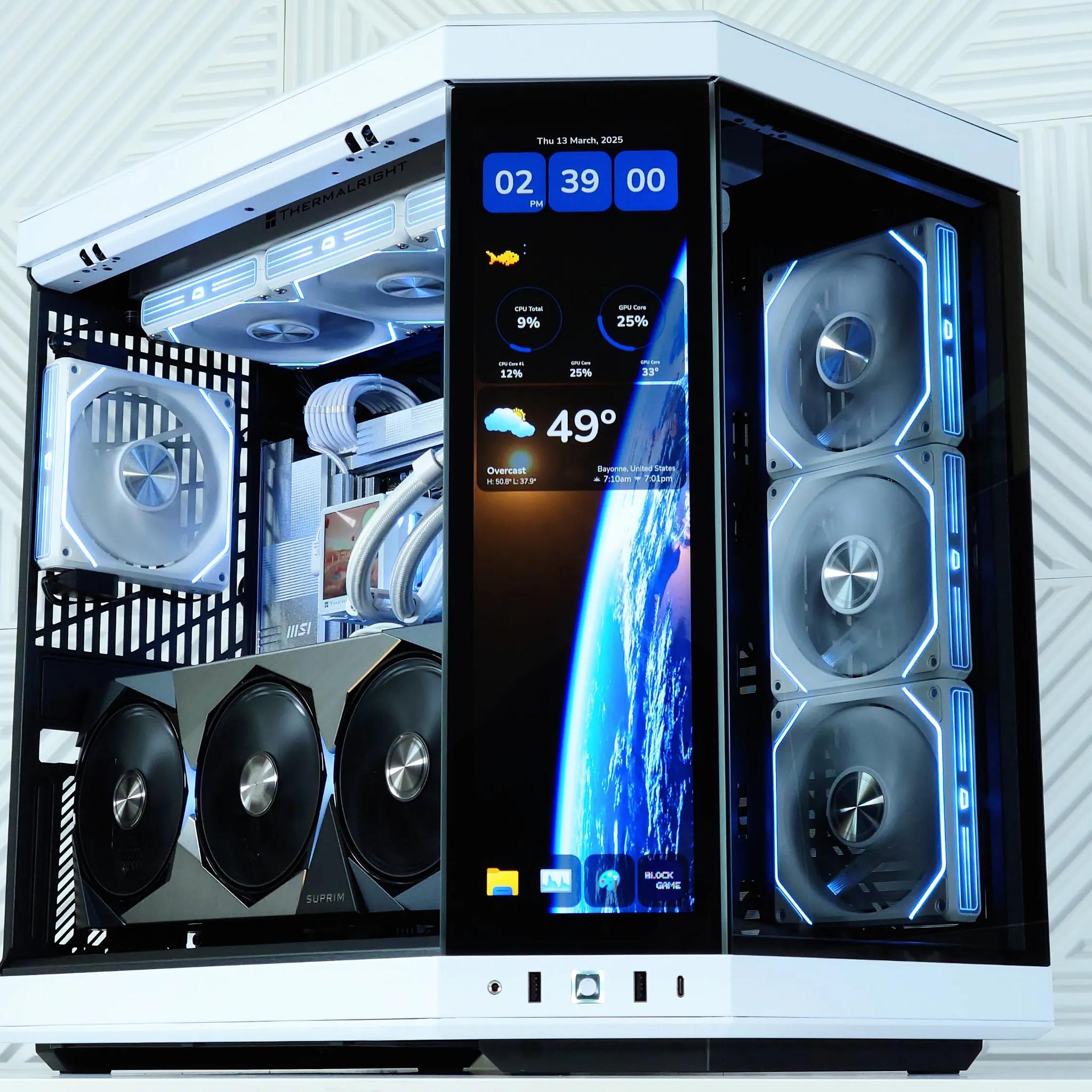 🤩🤍🖤Dream Gaming PC🏆Nvidia RTX 5080 16GB🏆 AMD Ryzen 7 9800X3D 3D V-Cache🏆 64GB DDR5🏆 4TB
